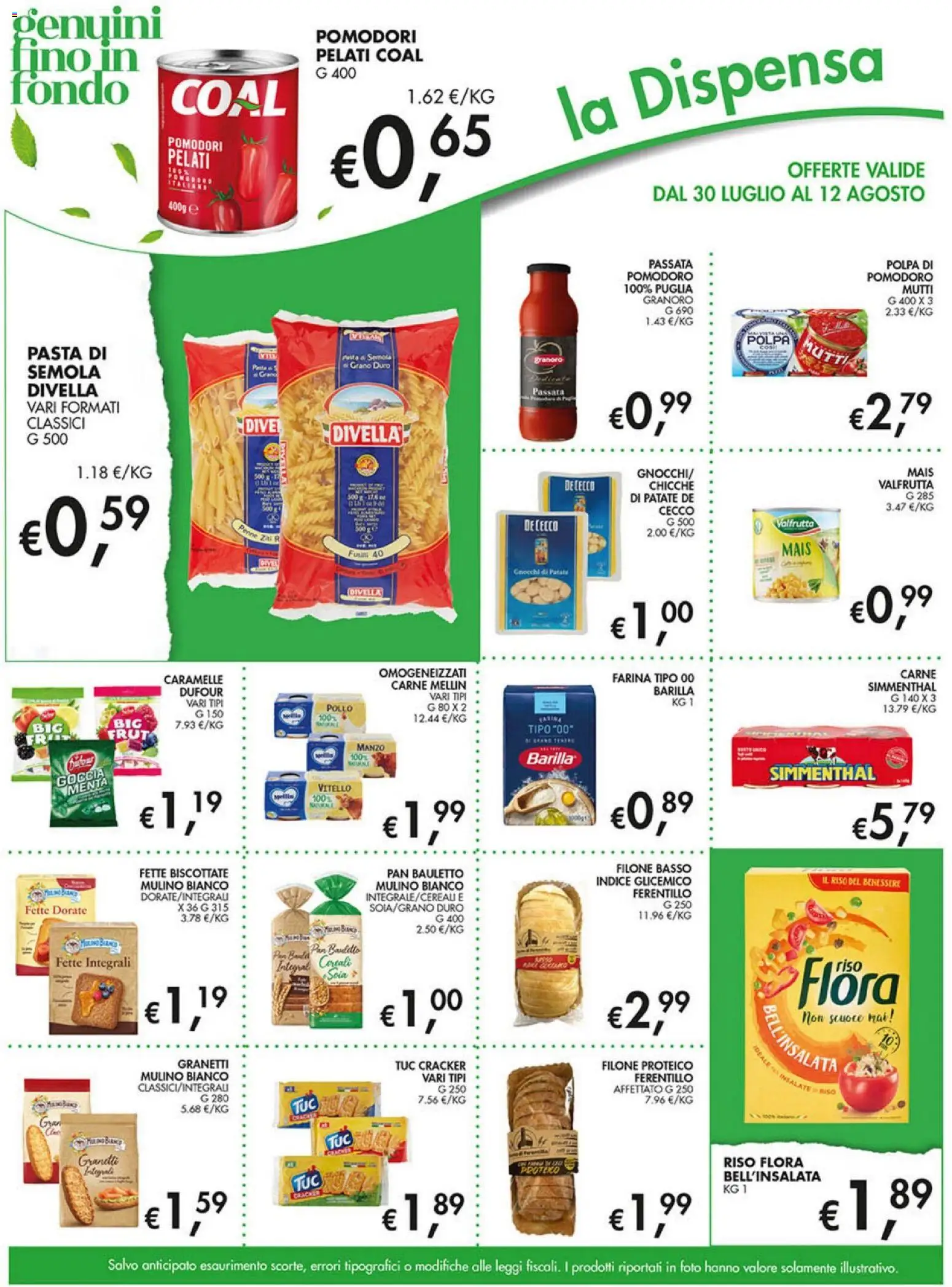 Volantino Coal del 30/07/2026 | Pagina: 11 | Prodotti: Patate, Pasta, Gnocchi, Penne