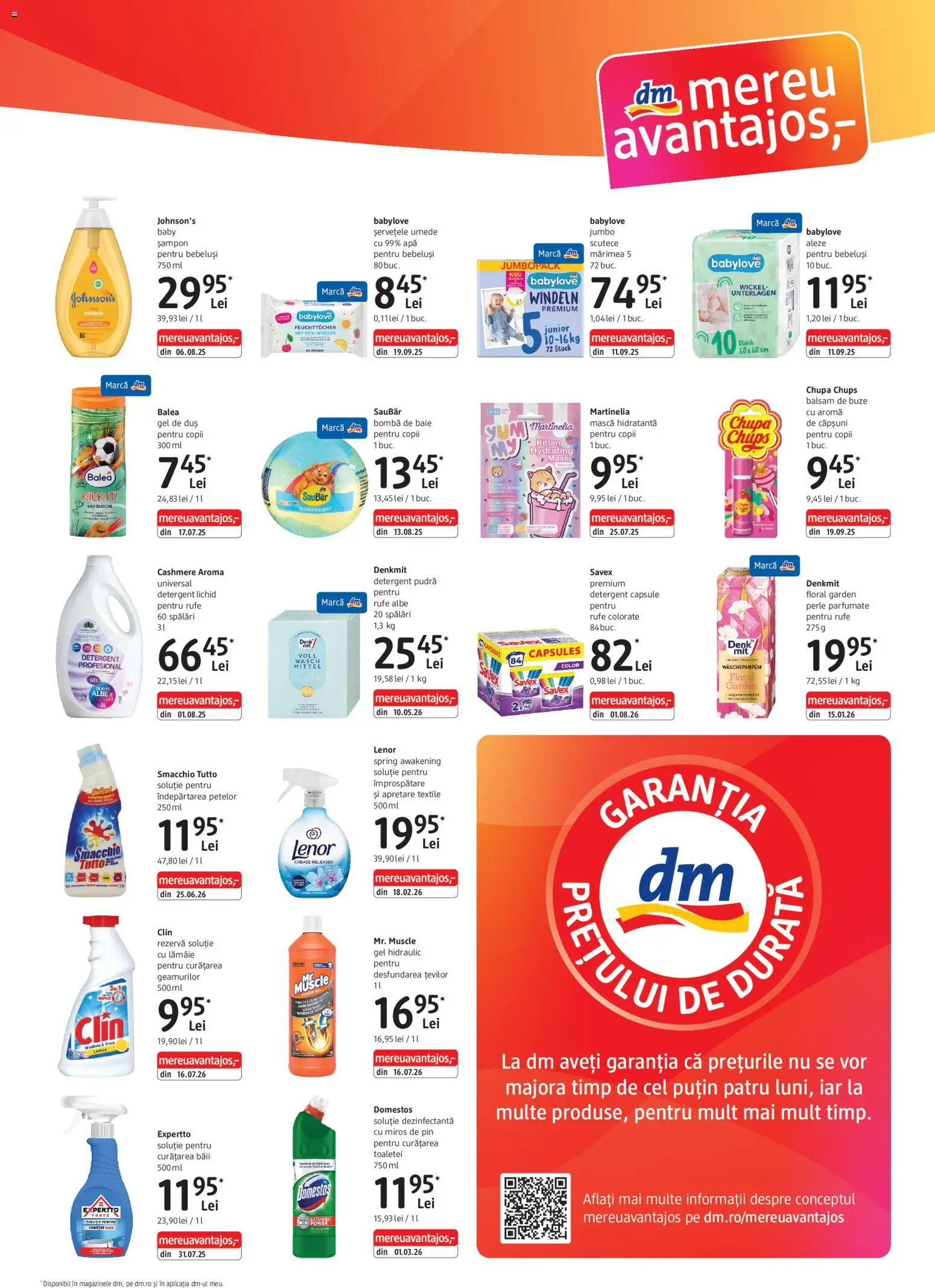 Noul catalog DM drogeriemarkt – valabil de la 10.09.2026 | Pagină: 3 | Produse: Baby, Detergent Capsule, Perle, Șampon