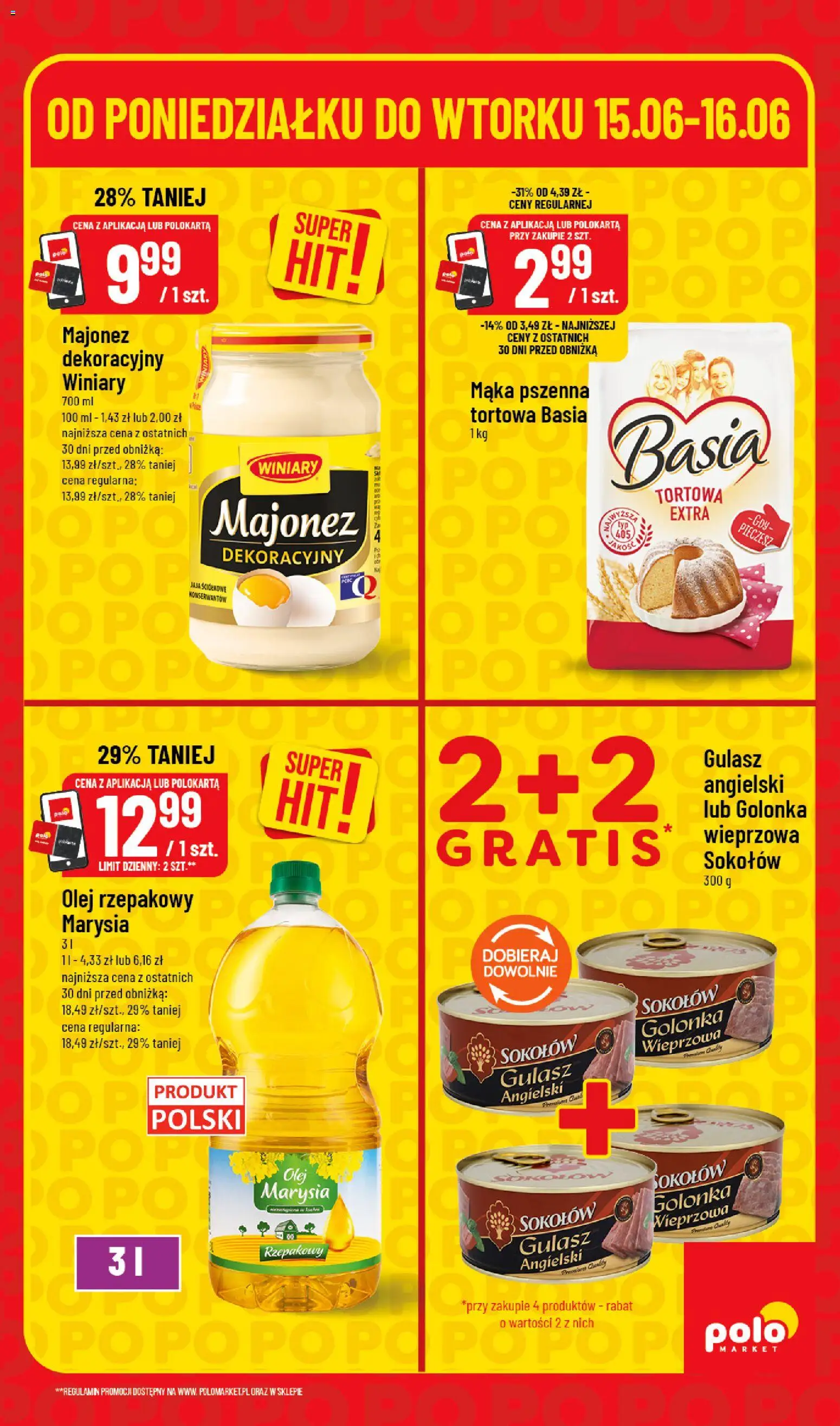 POLOmarket gazetka - Super Hity od 15.06.2026 | Strona: 5 | Produkty: Olej rzepakowy, Golonka wieprzowa, Gulasz angielski, Gulasz