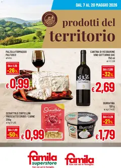 Anteprima del volantino Famila volantino Prodotti del Territorio valido a partire dal 07.05.2026