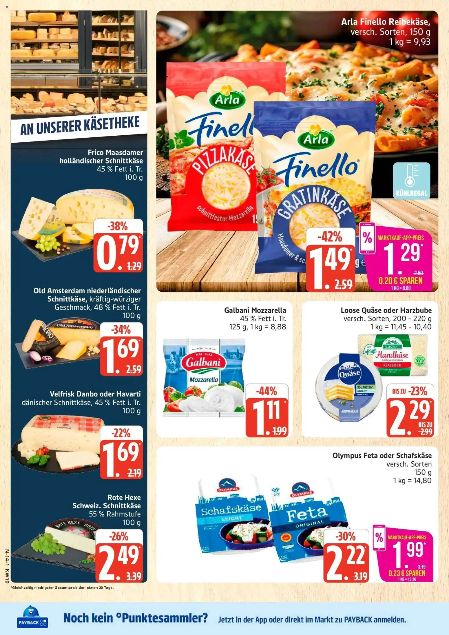 Marktkauf Prospekt Cuxhaven	 – gültig ab 04.05.2026 | Seite: 14 | Produkte: Feta, Käse, Mozzarella, Schafskase