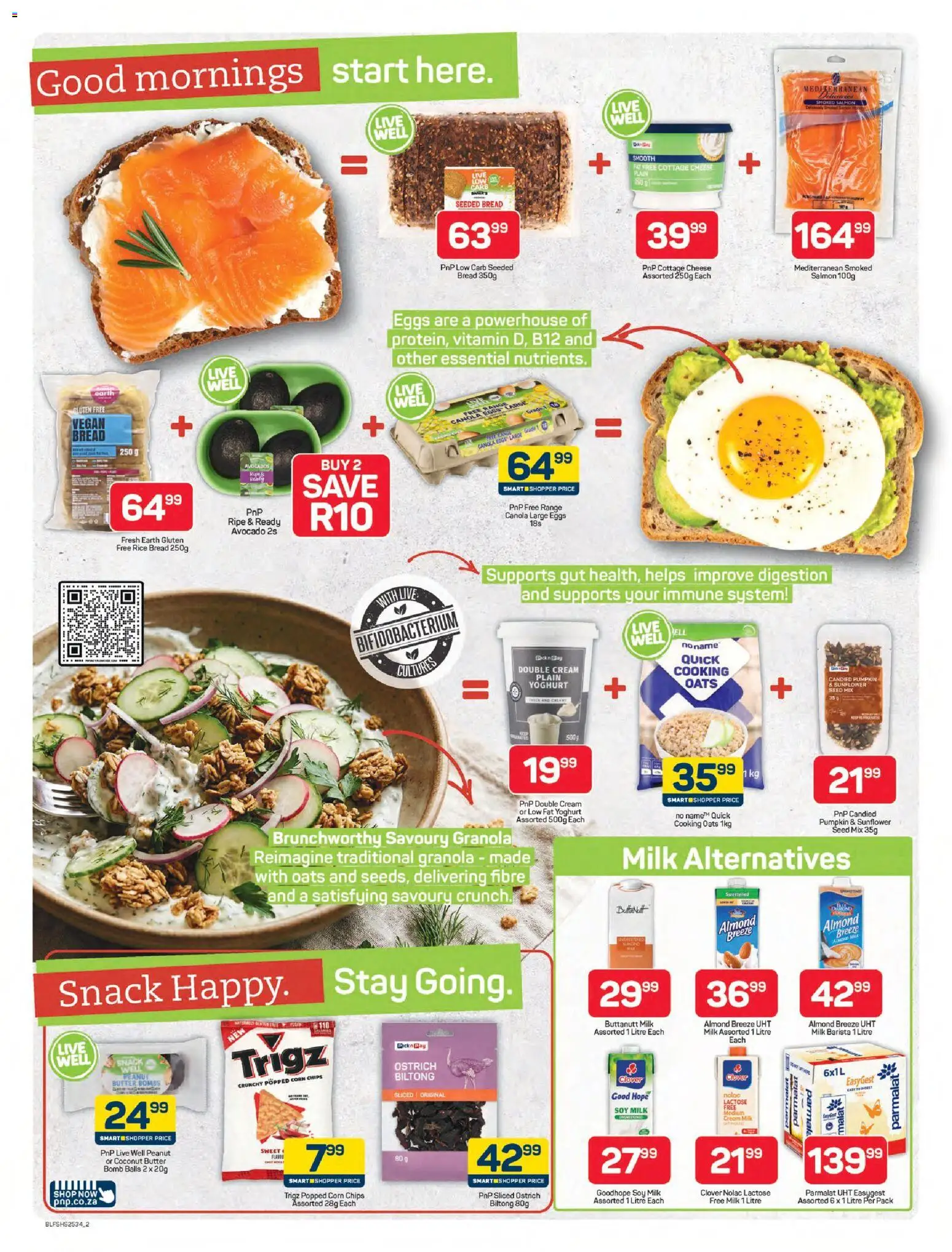 New Pick n Pay catalogue – valid from 09.04.2026 | Page: 2 | Products: Butter, Bread, Rice, Avocados