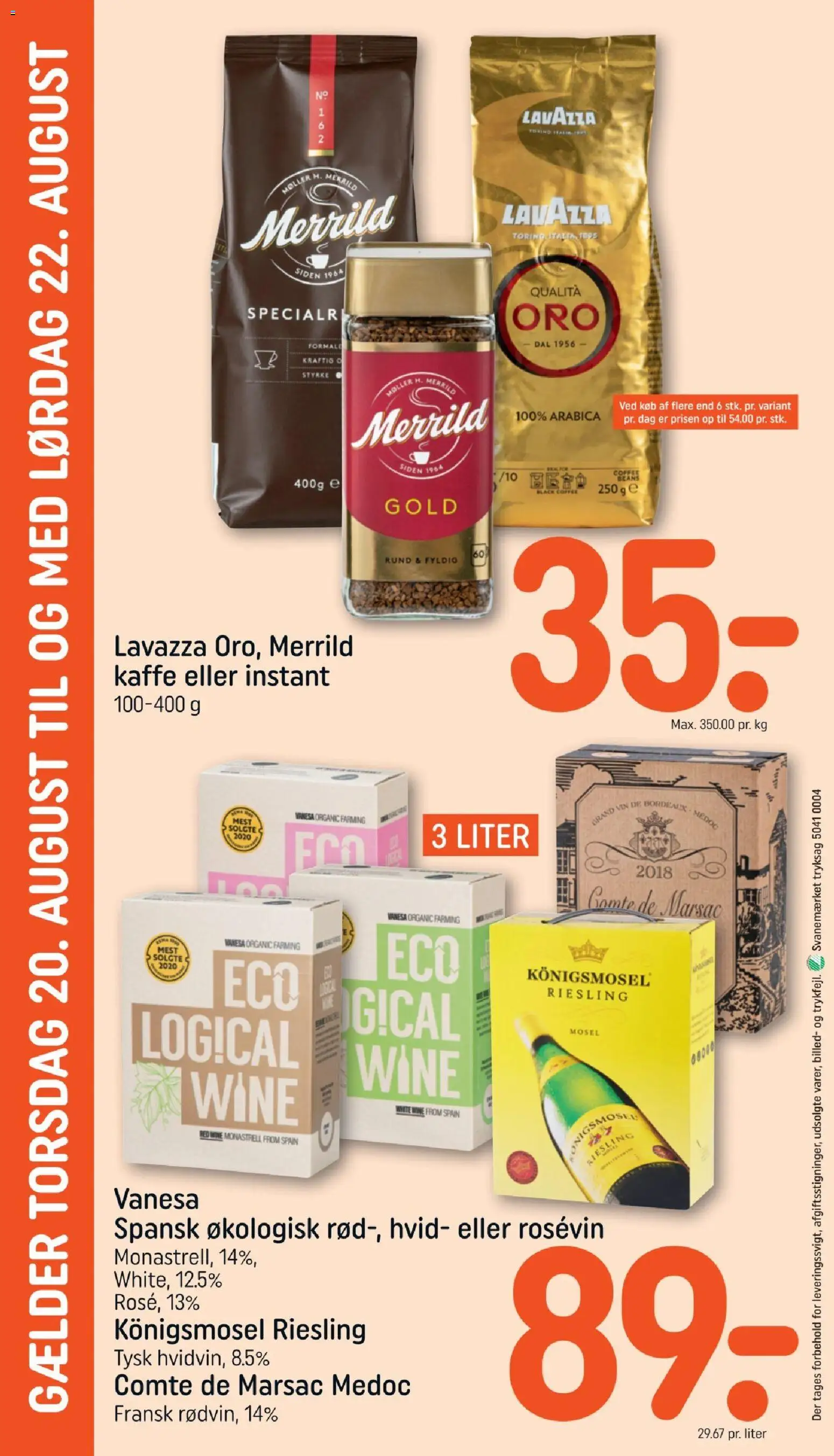Rema 1000 tilbudsavis – gyldig fra 16/08/2026 | Side: 24 | Produkter: Kaffe, Vin