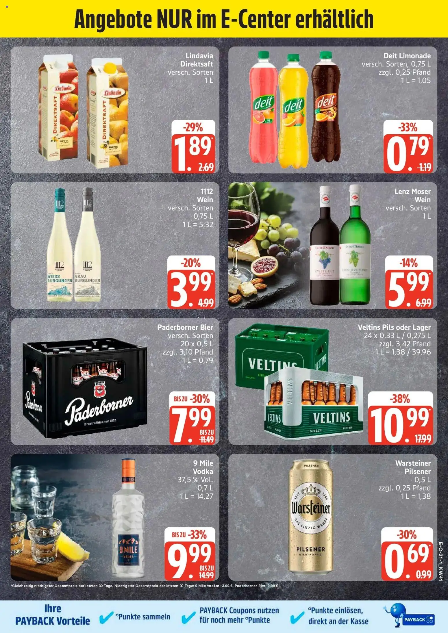 Edeka Prospekt Tostedt (ab 05.10.2026) » Angebote Online | Seite: 28 | Produkte: Limonade, Warsteiner, Birne, Vodka