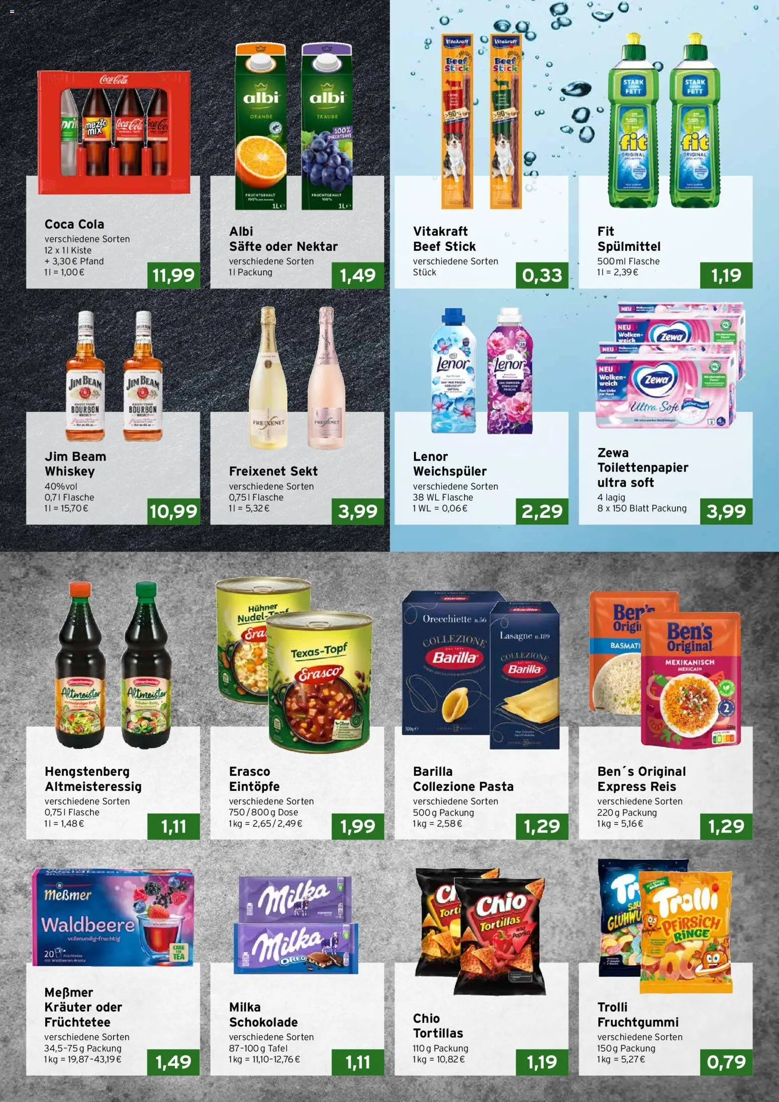 CAP Markt Prospekt – gültig ab 31.08.2026 | Seite: 3 | Produkte: Lenor, Freixenet, Lasagne, Bourbon
