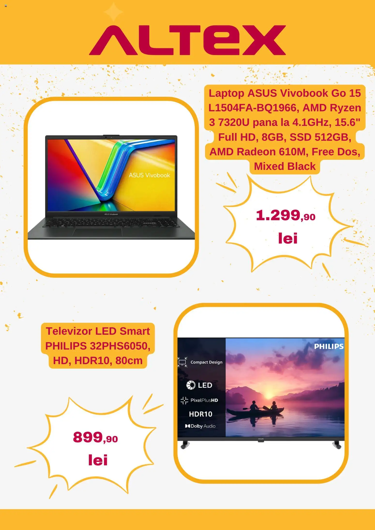 Noul catalog Altex – valabil de la 11.06.2026 | Pagină: 3 | Produse: Laptop, Vestiyer, Televizor, Audio