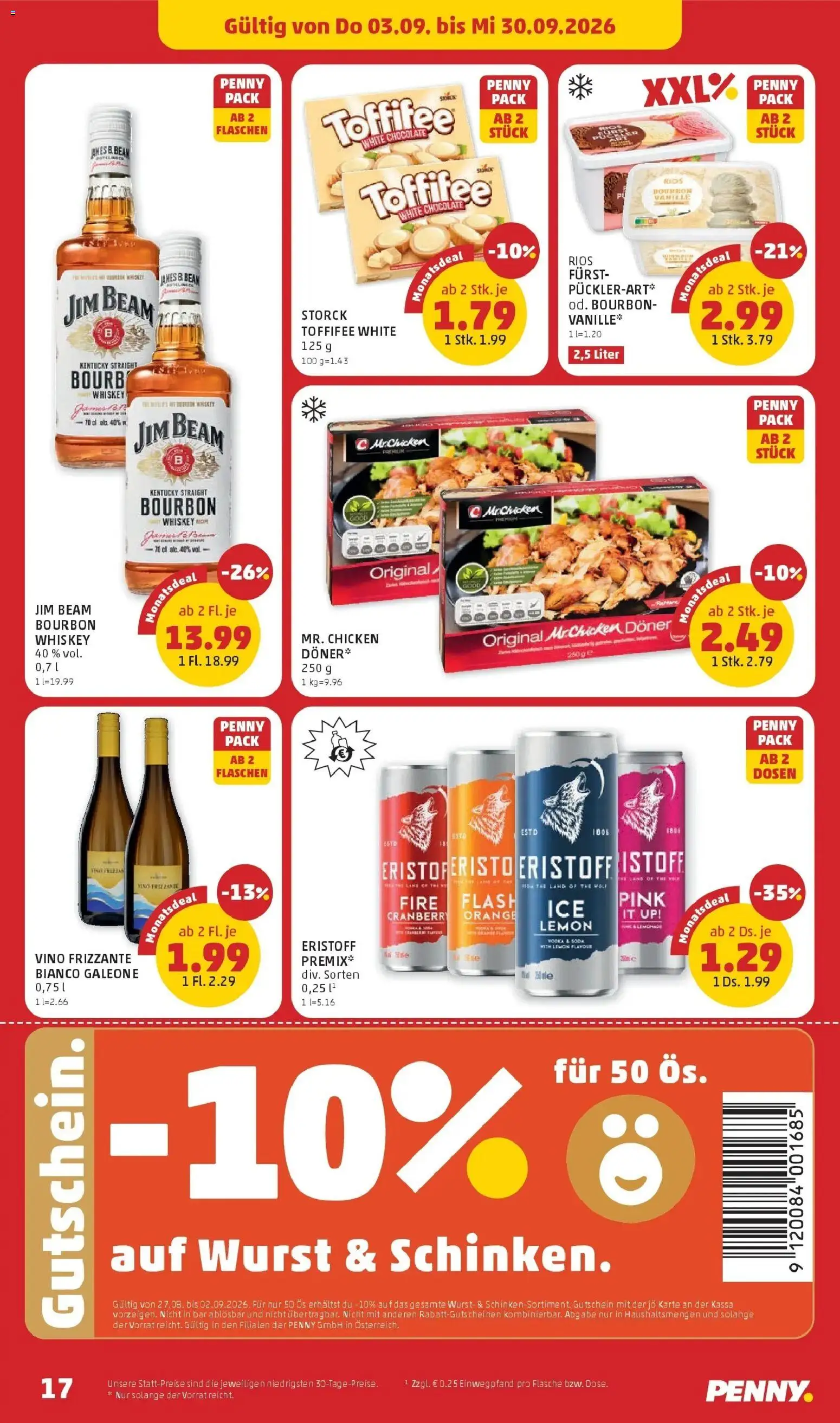 Penny Markt Die ganze Woche sparen ab (27.08.2026) - Angebote, Prospekt | Seite: 17