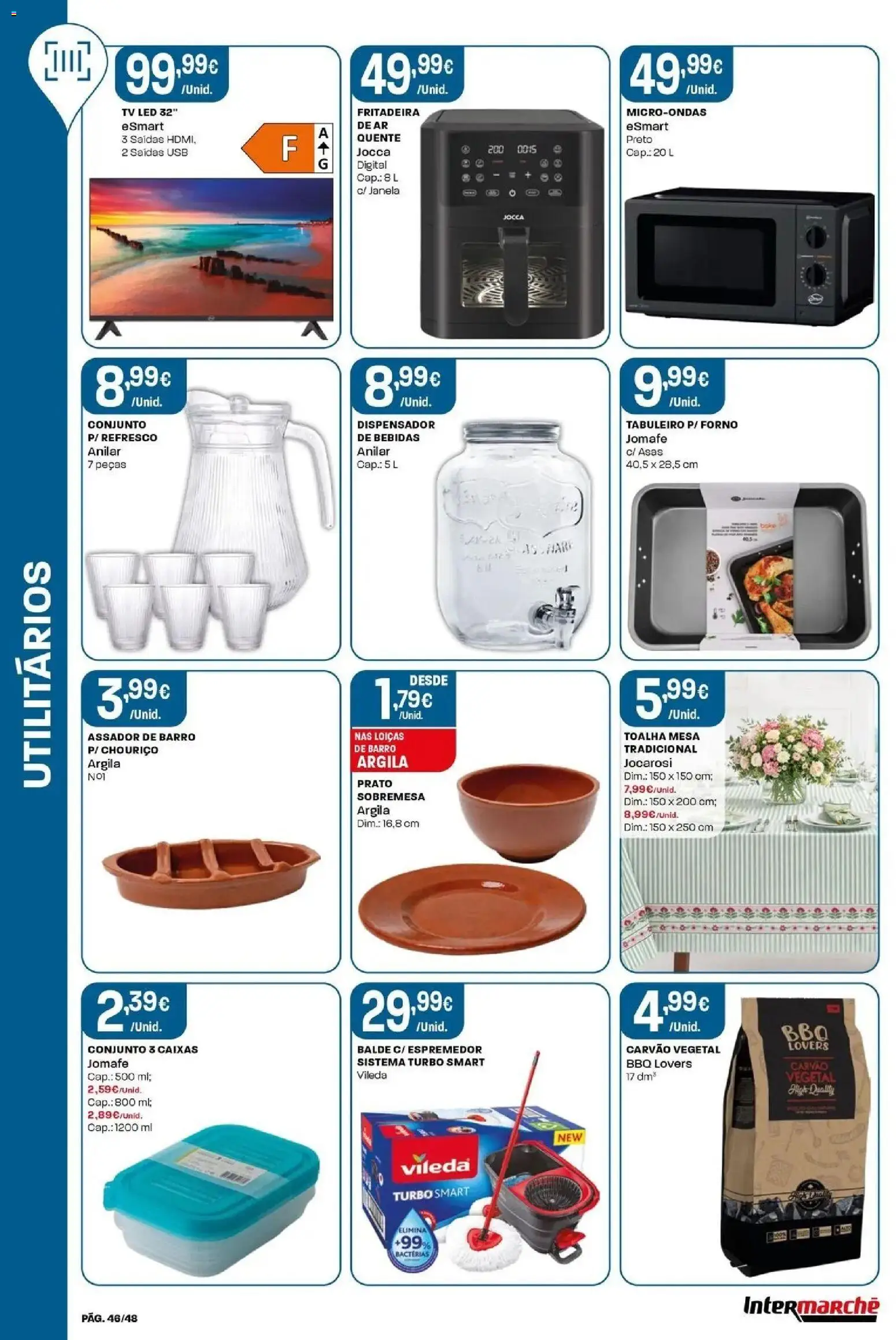 Intermarché - Isto é que são preços BAIXOS! │ válido de 04/06/2026 | Página: 46 | Produtos: USB, Espremedor, Carvão vegetal, Mesa
