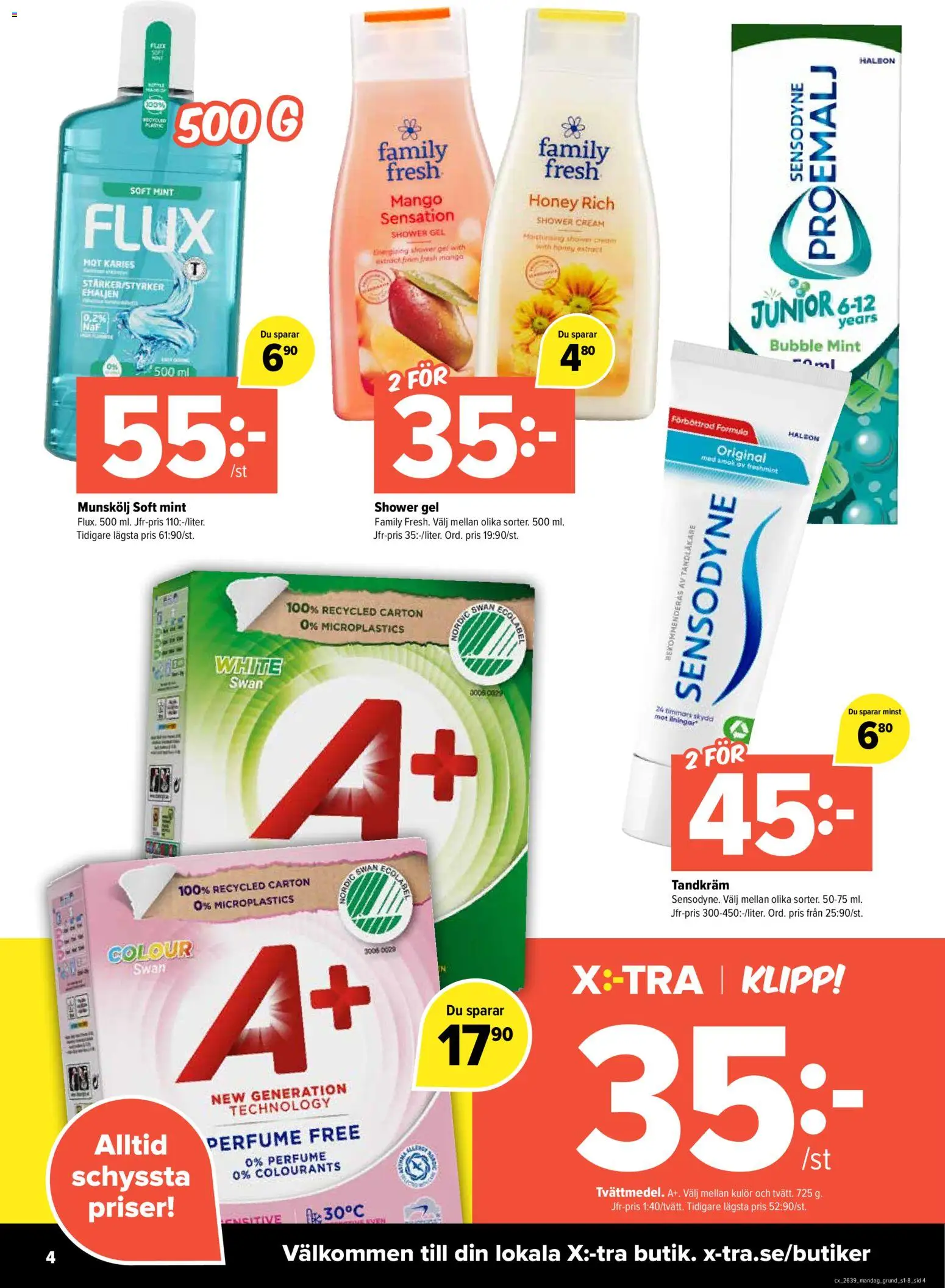 Coop Daglivs reklamblad aktuell från 21/09/2026 | Sida: 4 | Produkter: Munskölj, Tandkräm, Mango