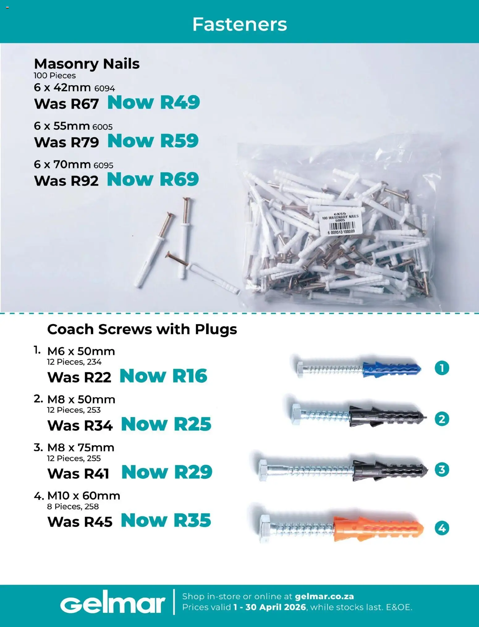 Gelmar Specials (01/04/2026 - 30/04/2026) Online