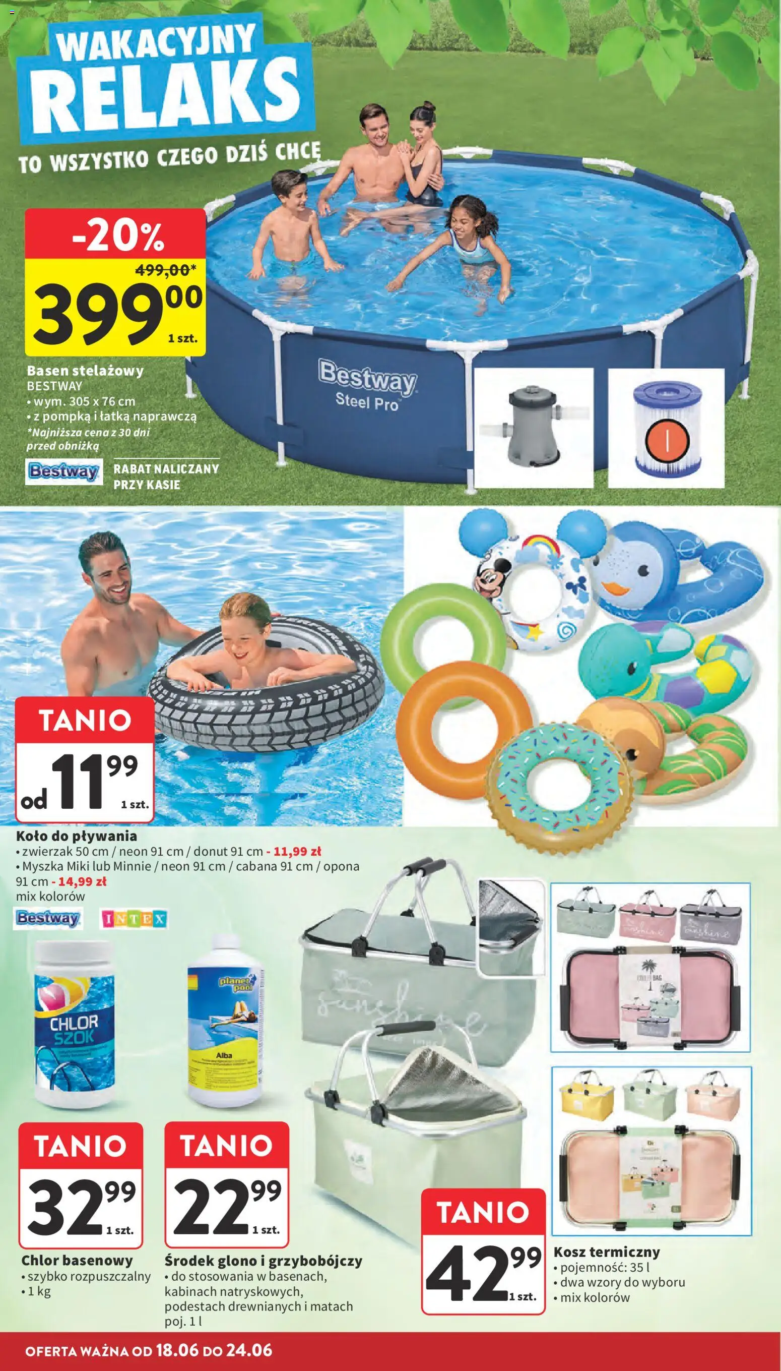 Intermarche gazetka od 18.06.2026 | Strona: 38 | Produkty: Myszka, Basen, Kosz, Donut