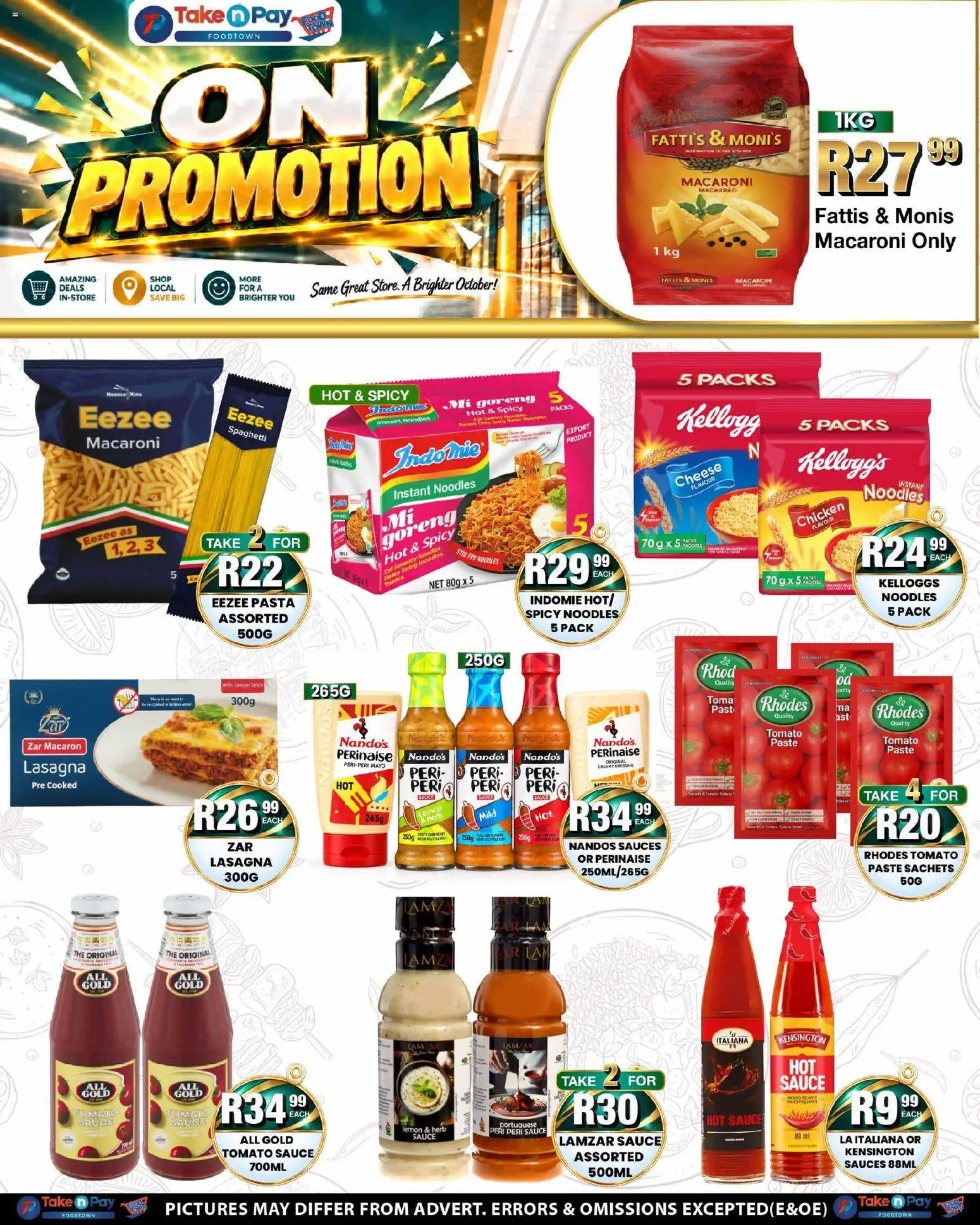 New Take n Pay catalogue – valid from 05/10/2026 | Page: 20 | Products: Sauces, Lasagna, Spaghetti, Sauce