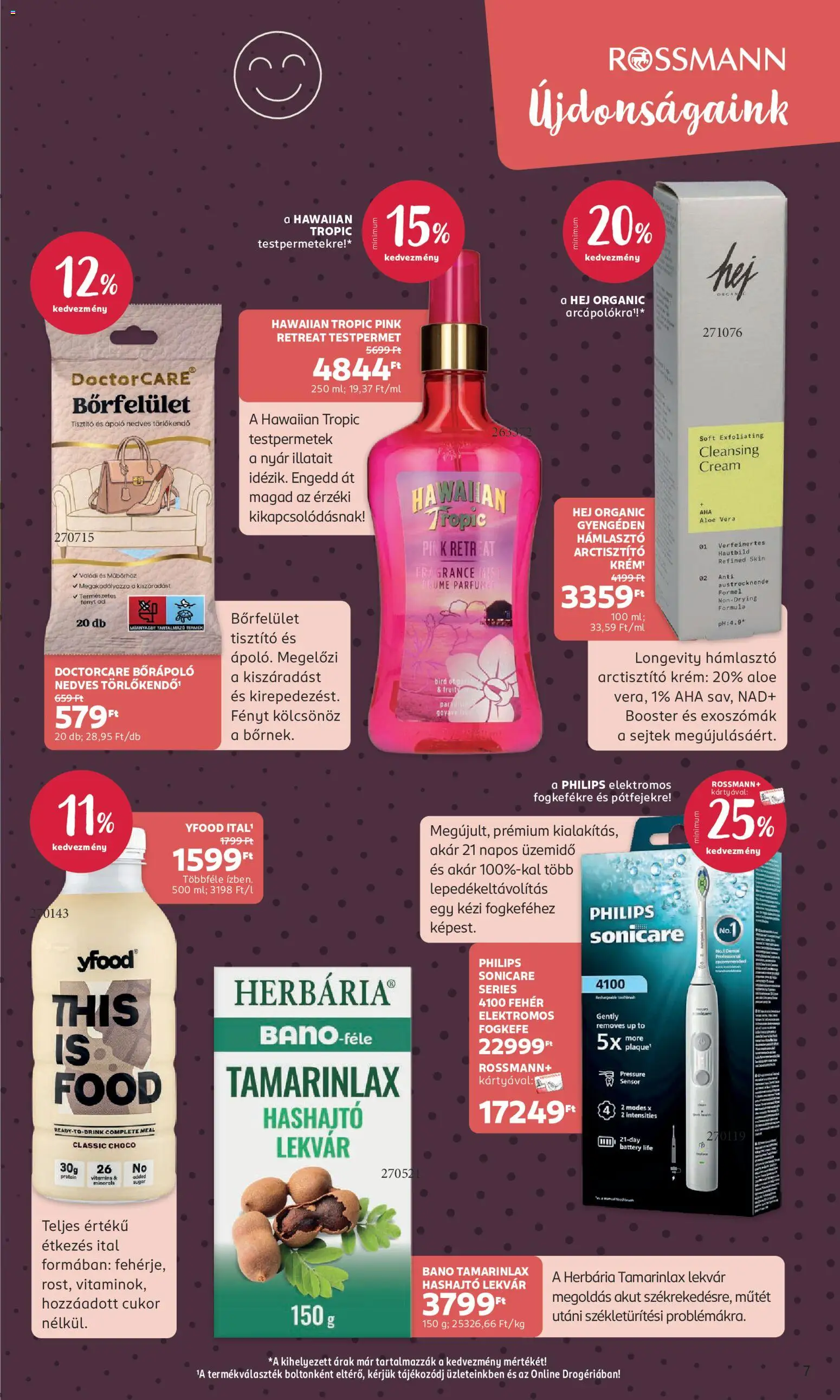 Rossmann akciós ujság - amely érvényes a következő dátumtól: 18.05.2026 | Oldal: 7