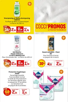 Coccinelle - Prévisualisation de Coccinelle catalogue valide à partir de 09/09/2026 | Page: 43 | Produits: Rasoirs jetables, Gel douche, Douche, Serviettes