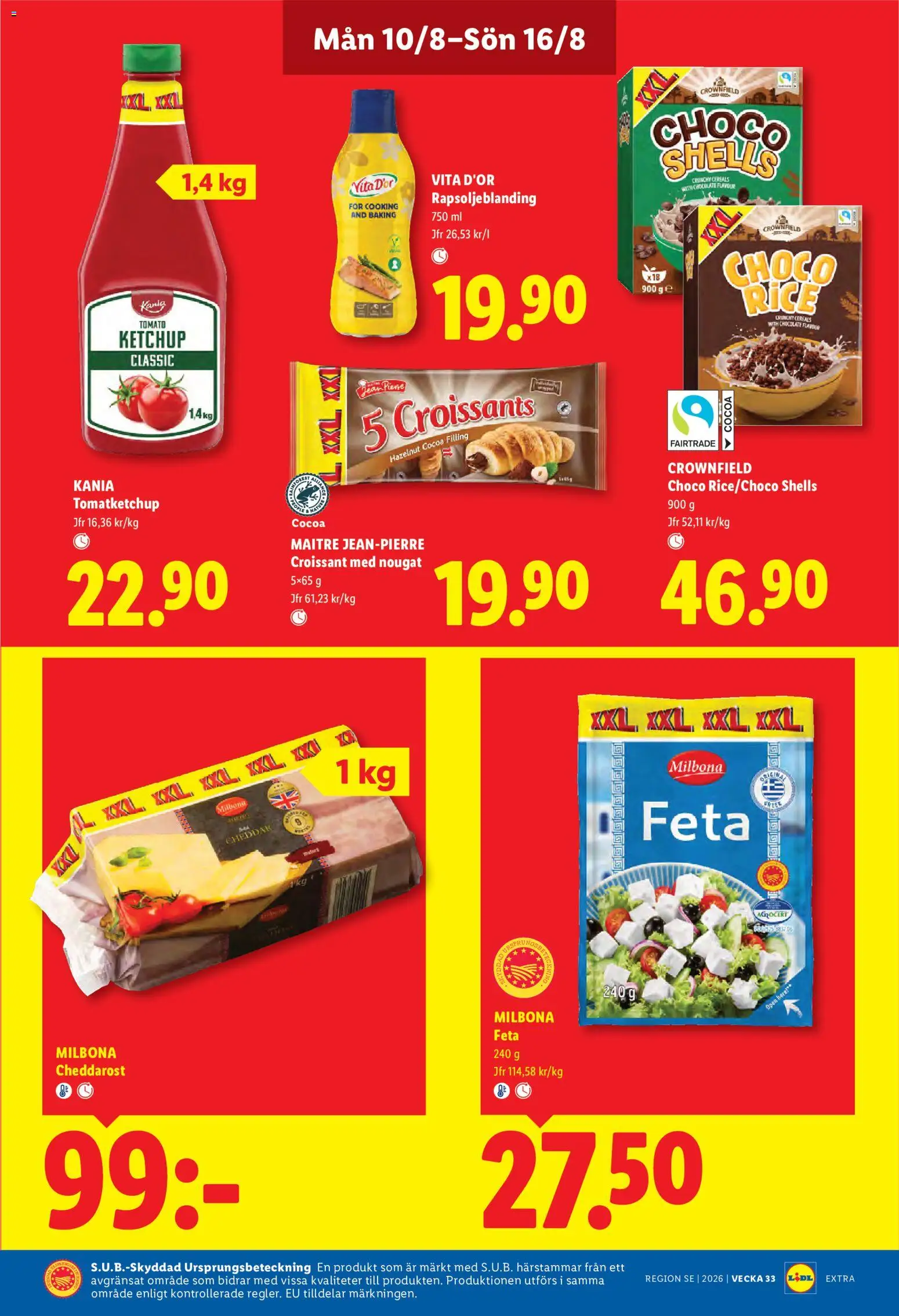 Lidl reklamblad aktuell från 10/08/2026 | Sida: 13 | Produkter: Cheddar, Ketchup