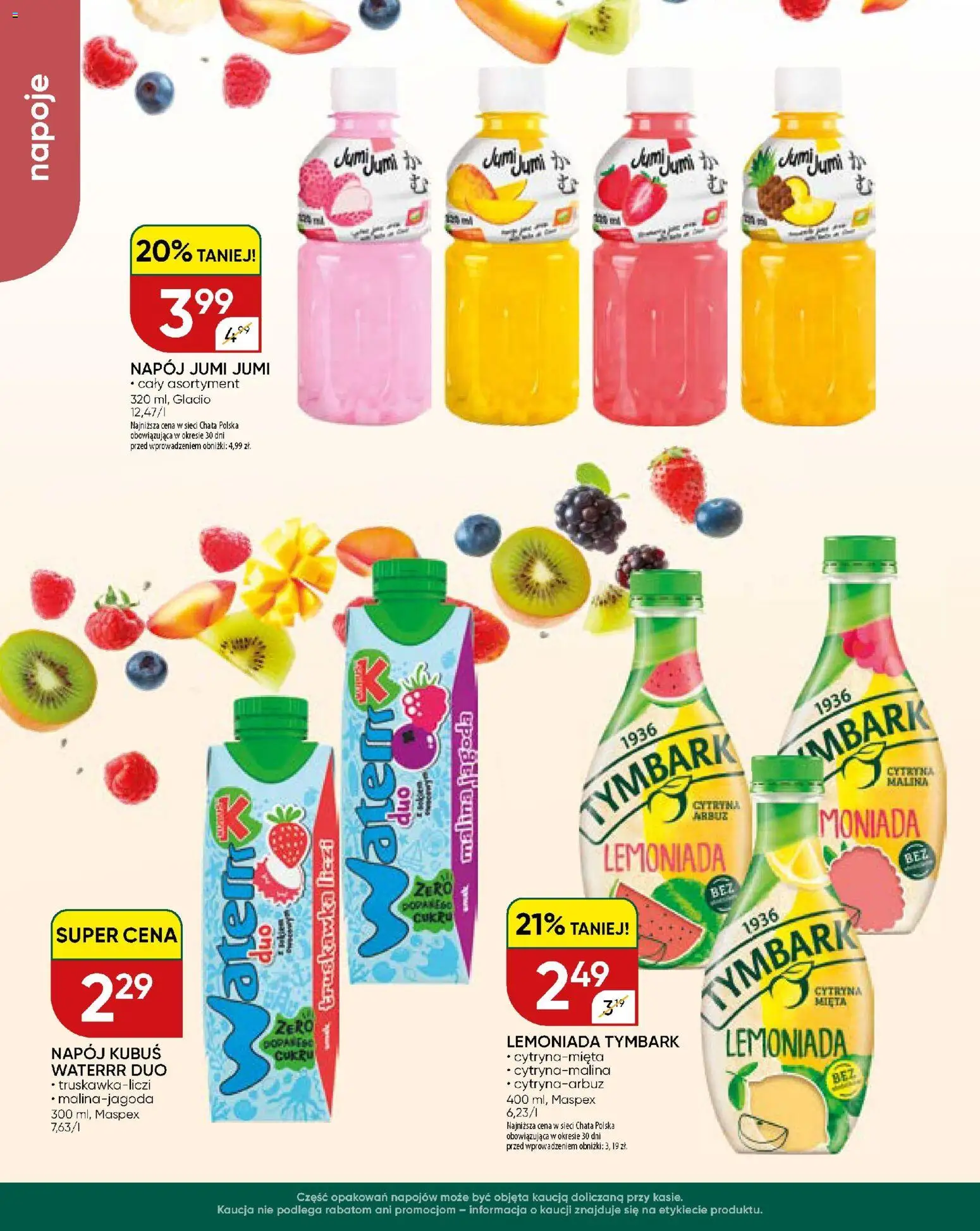 Chata Polska gazetka - szkola od 10.08.2026 | Strona: 12 | Produkty: Cytryna, Arbuz, Tymbark, Mięta