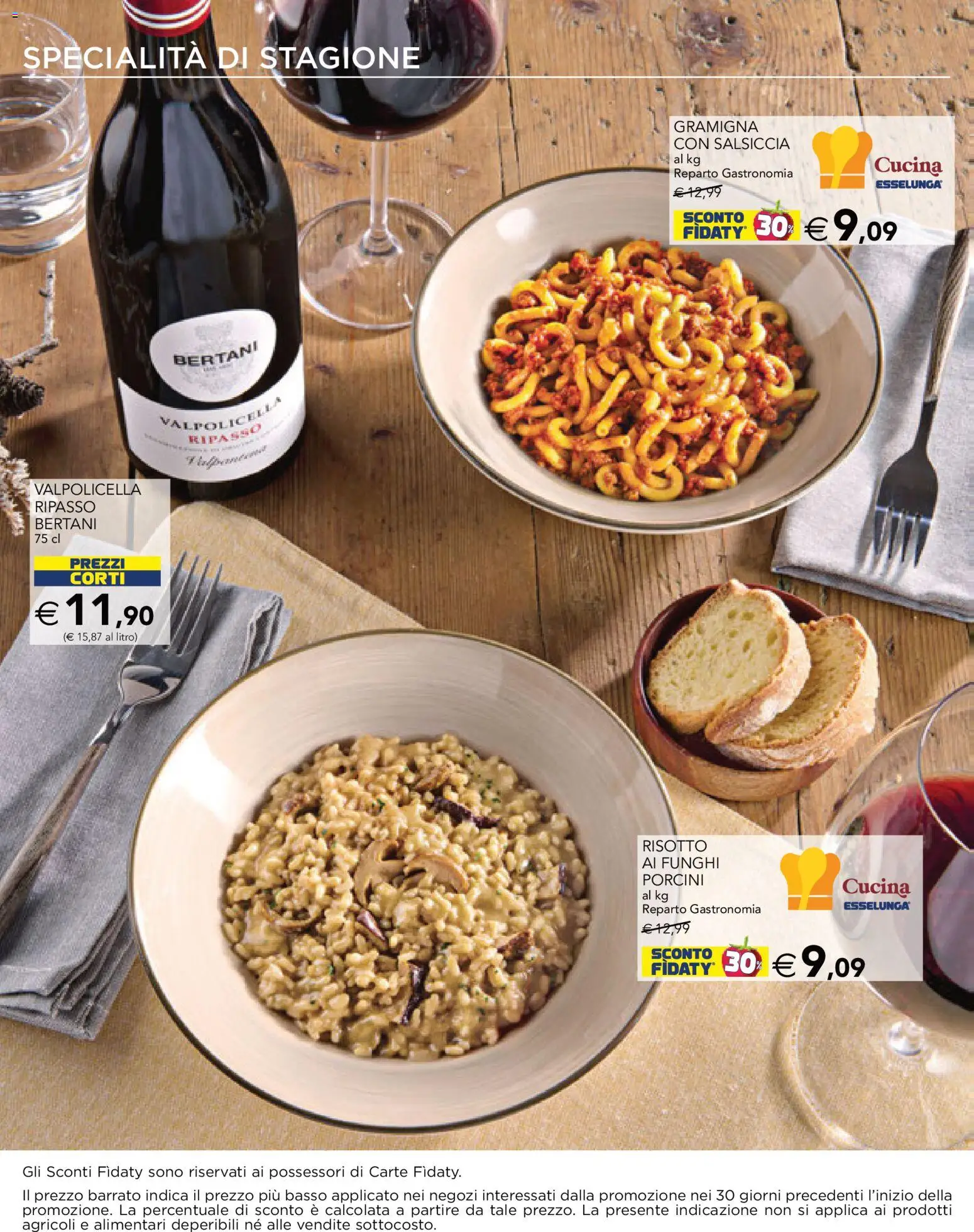 Volantino Esselunga S del 24/09/2026 | Pagina: 2 | Prodotti: Salsiccia, Funghi, Basso, Specialità
