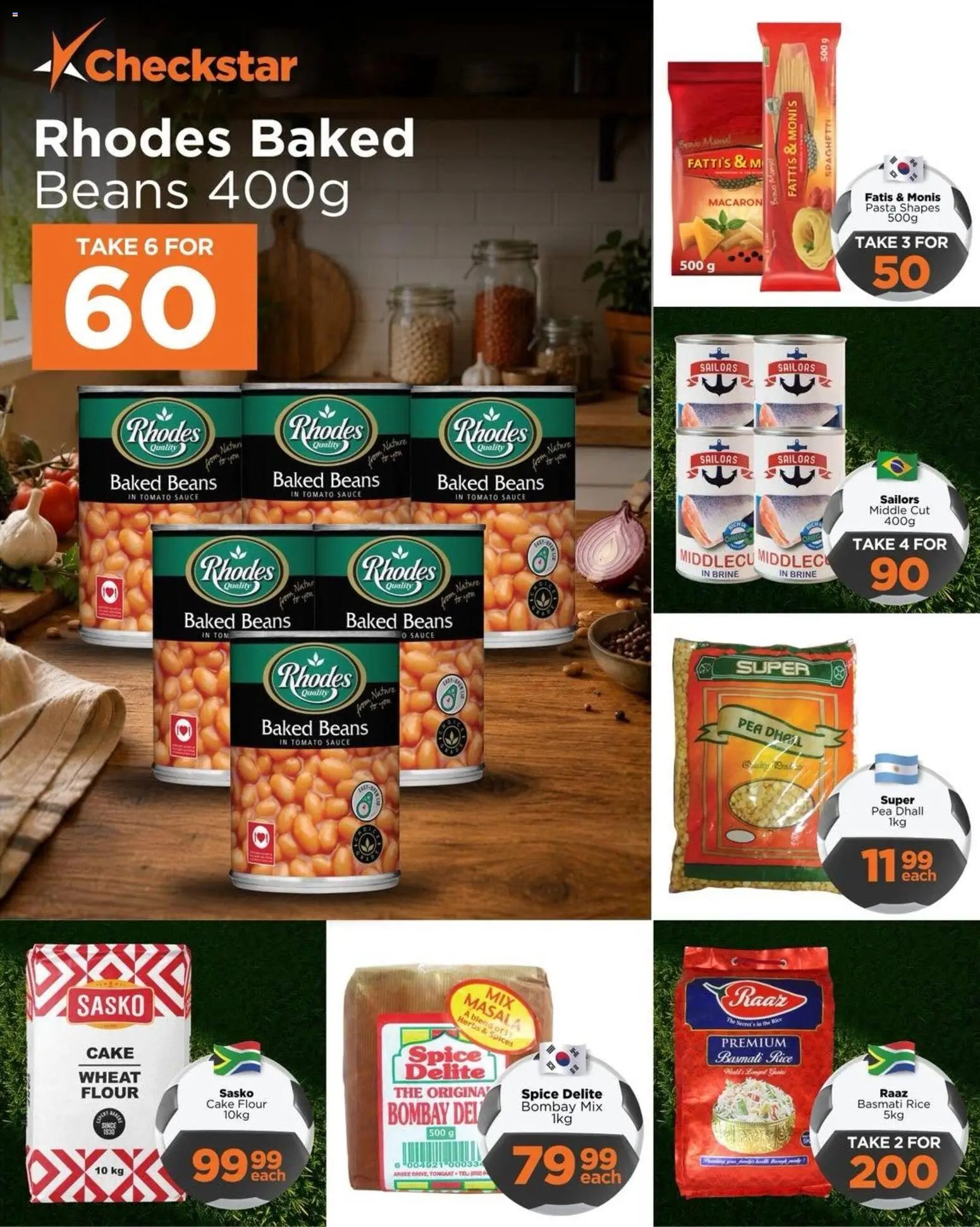 New Check Star catalogue – valid from 10.06.2026 | Page: 4 | Products: Cake, Flour, Rice, Tomato sauce