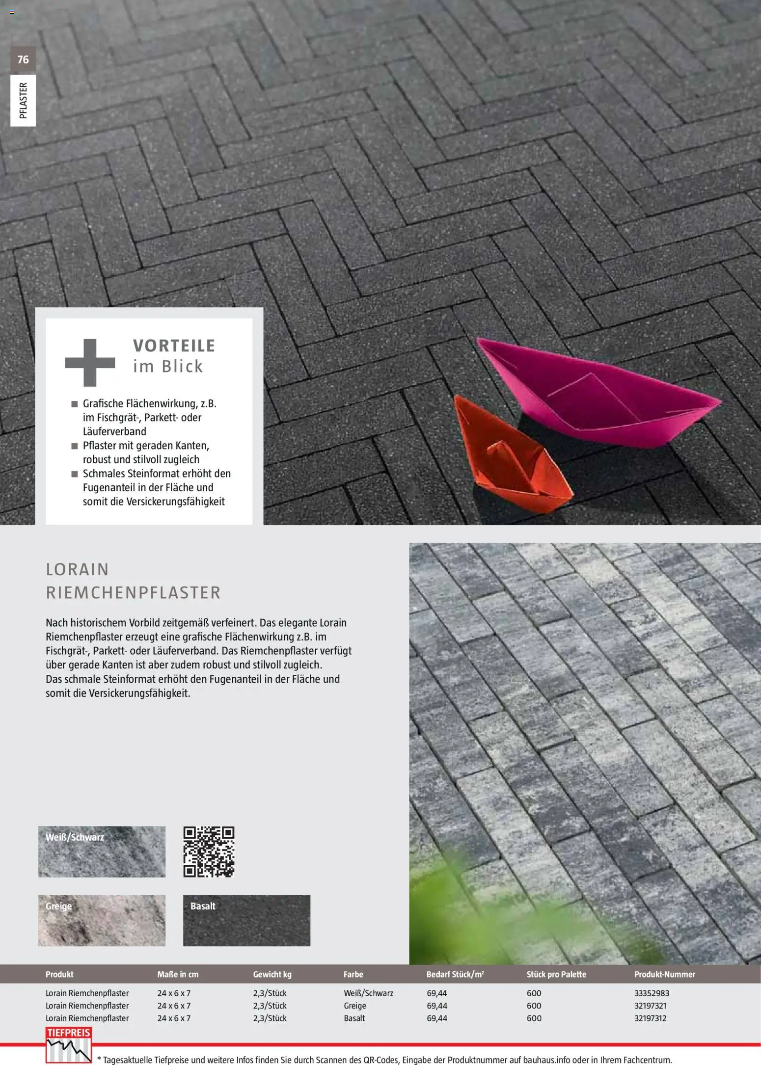 Bauhaus Gartenbaumaterialien gültig ab 01.04.2026 | Seite: 76 | Produkte: Gewicht