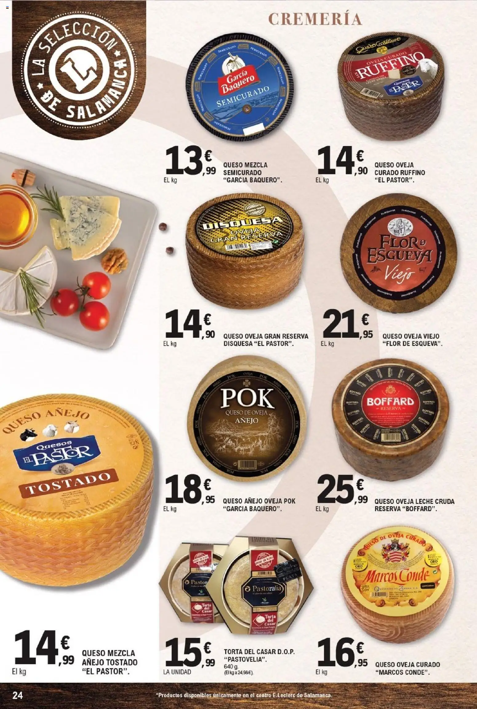 E.Leclerc folleto Salamanca │ válido desde el 23/09/2026 | Página: 24 | Productos: Queso de oveja, Leche, Queso