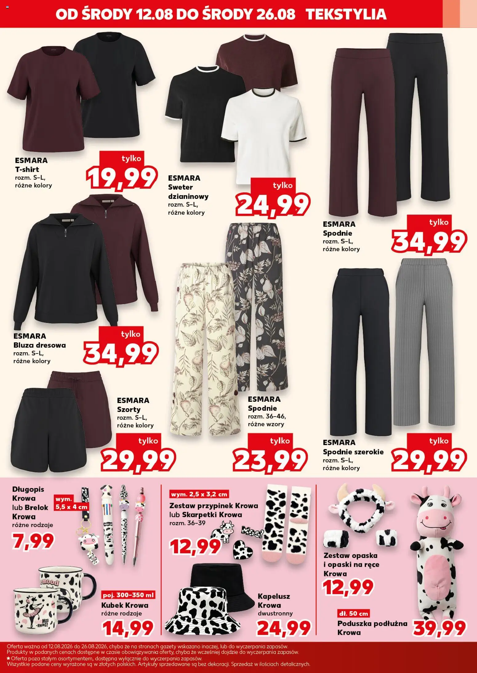 Kaufland gazetka - Złap Okazje od 12.08.2026 | Strona: 11 | Produkty: Sweter, Spodnie, Kapelusz, Skarpetki