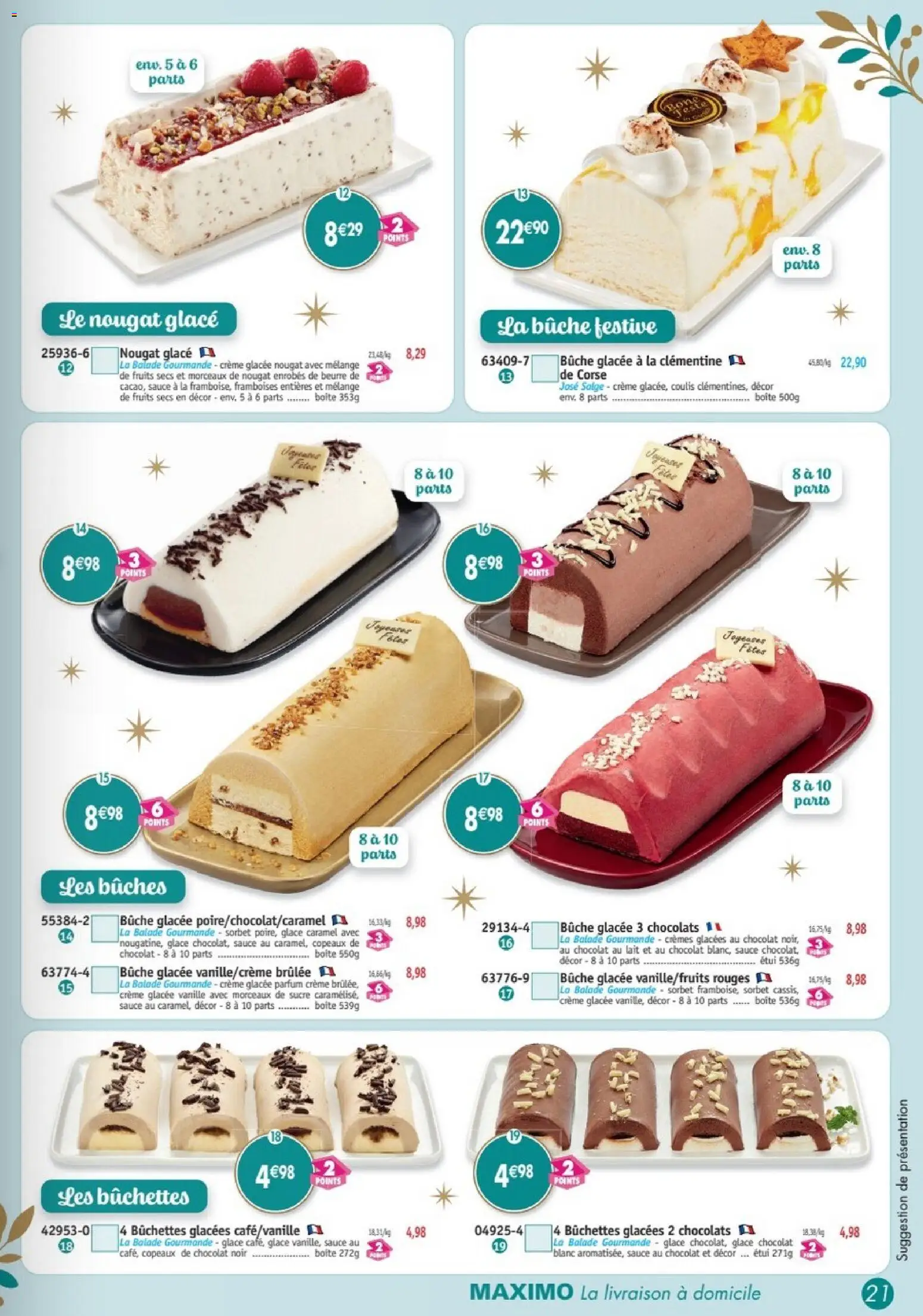 {H1} | Page: 21 | Produits: Chocolat noir, Nougat, Chocolat au lait, Crème