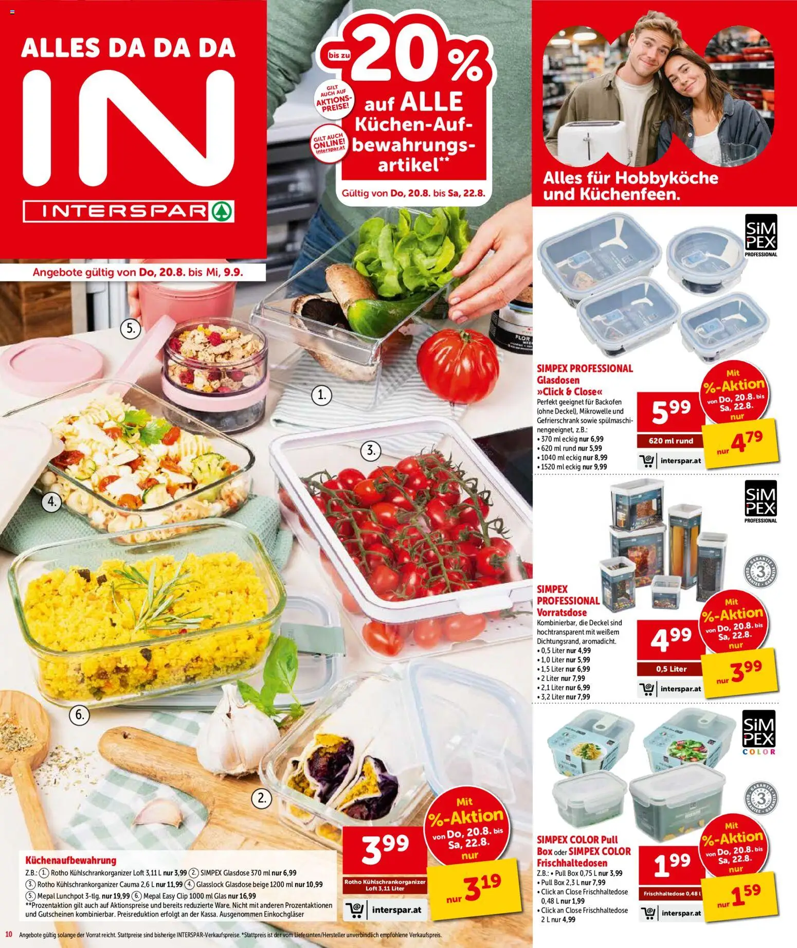 Interspar - Flugblatt gültig ab 20.08.2026 | Seite: 10 | Produkte: Gefrierschrank, Mikrowelle, Box