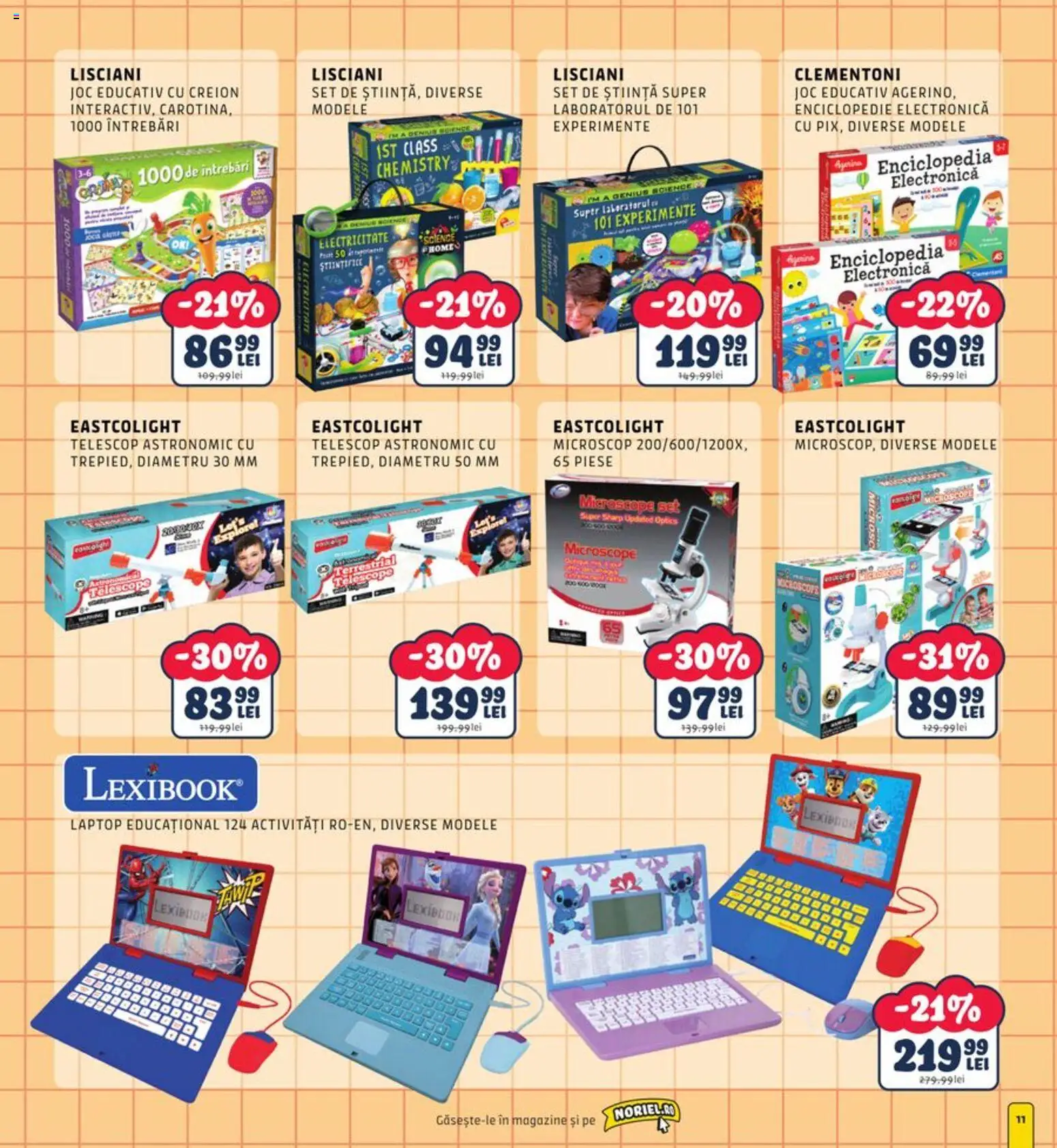 Noul catalog Noriel – valabil de la 06.08.2026 | Pagină: 11 | Produse: Laptop, Joc