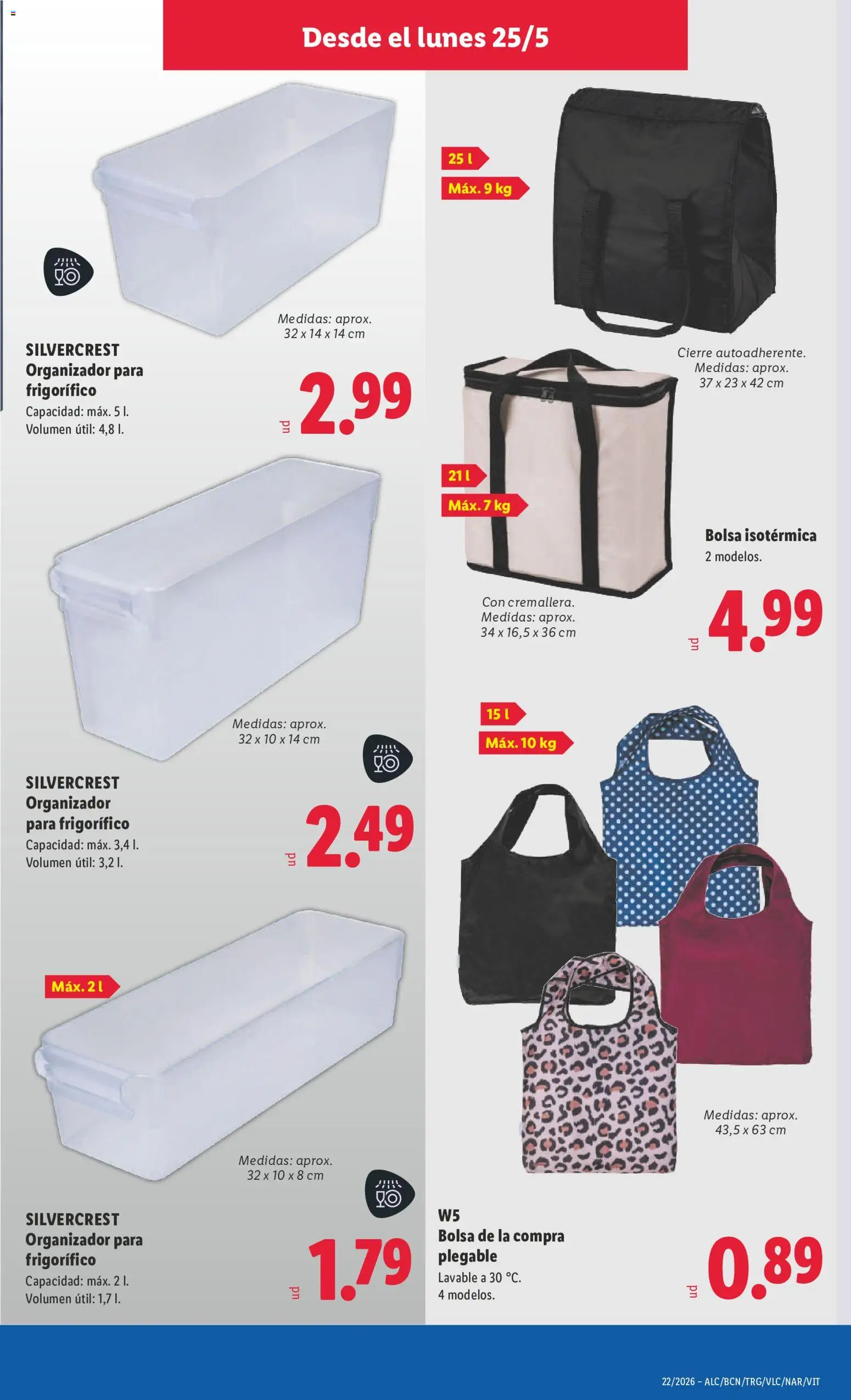 Lidl folleto de bazar │ válido desde el 25.05.2026 | Página: 13 | Productos: Organizador, Bolsa