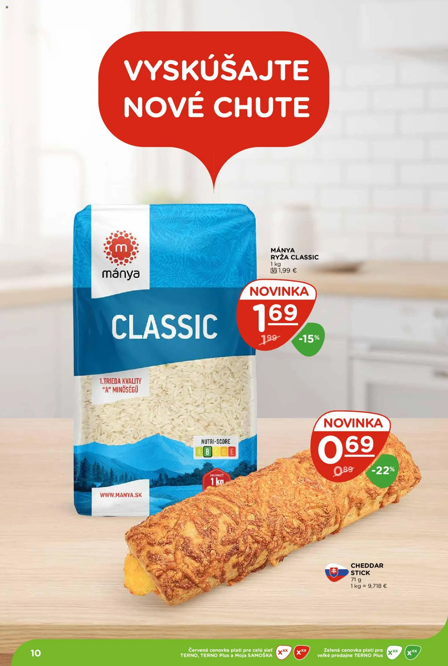 Nové Terno akcie – leták je platný od 09.07.2026 | Strana: 10 | Produkty: Ryža