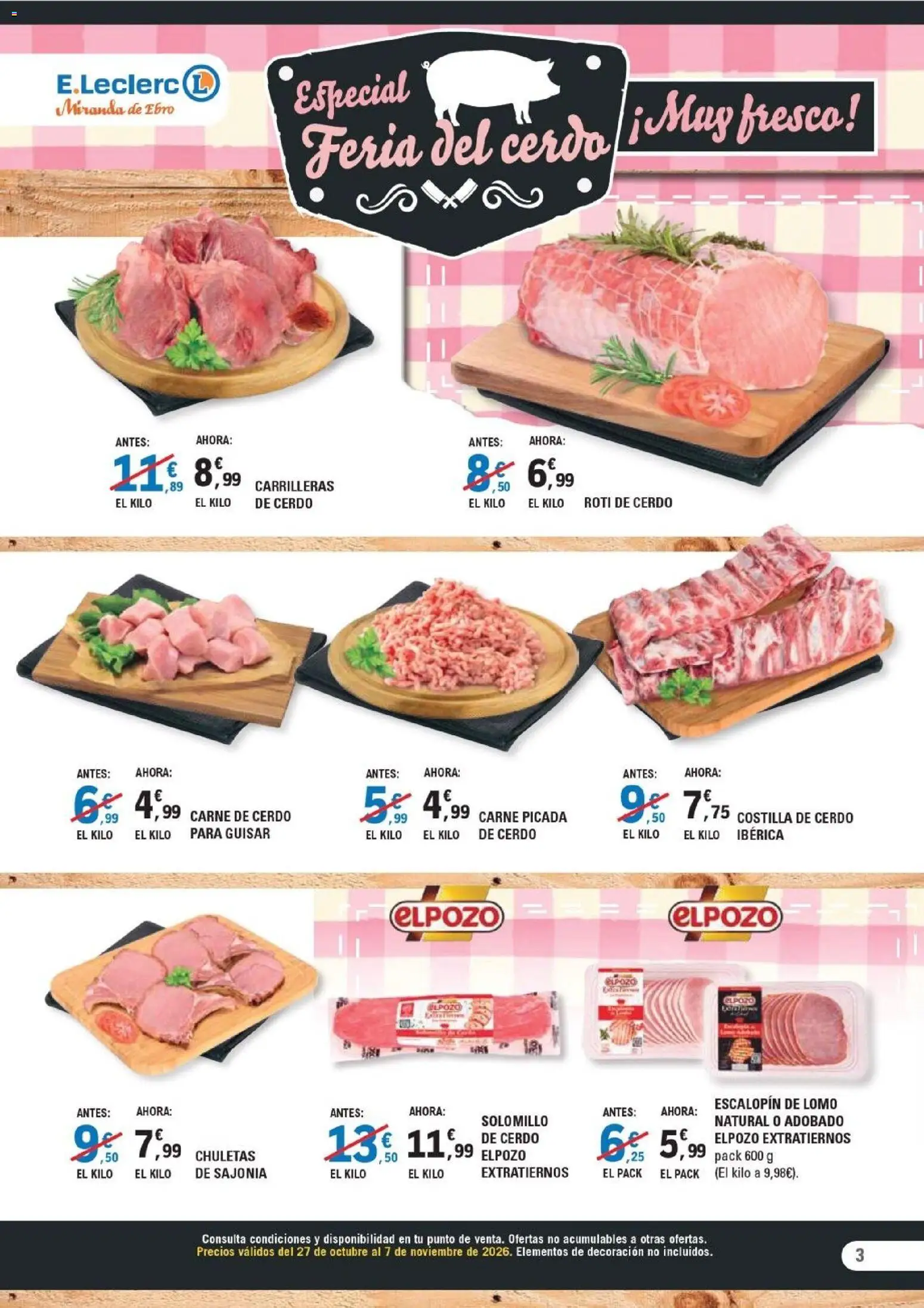 Folleto E.Leclerc - Página 3 - Ofertas válidas hasta el 7 de noviembre de 2026