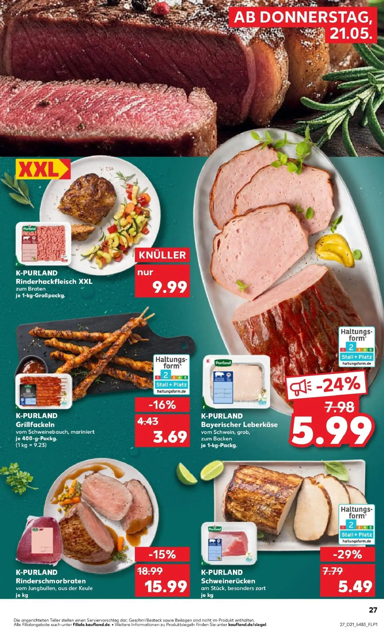 Kaufland Prospekt Ingelheim Am Rhein – gültig ab 18.05.2026 | Seite: 32 | Produkte: Schweinerucken, Leberkase