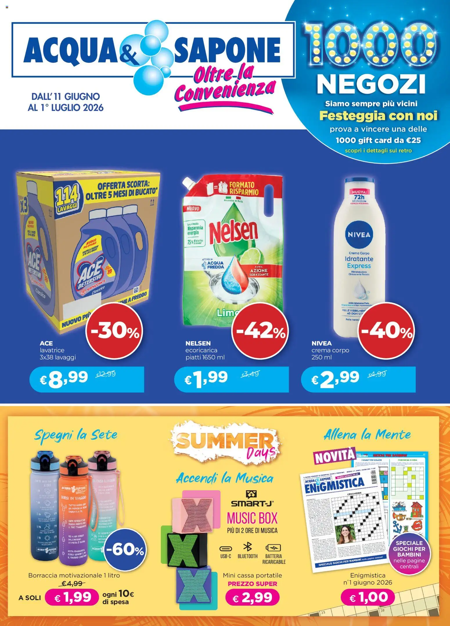 Volantino Acqua e Sapone del 11.06.2026 | Pagina: 1