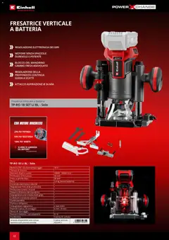 Anteprima del volantino Einhell volantino Elettroutensili  valido a partire dal 17.03.2026 | Pagina: 46 | Prodotti: Scivolo, Scatola, Batteria, Batterie