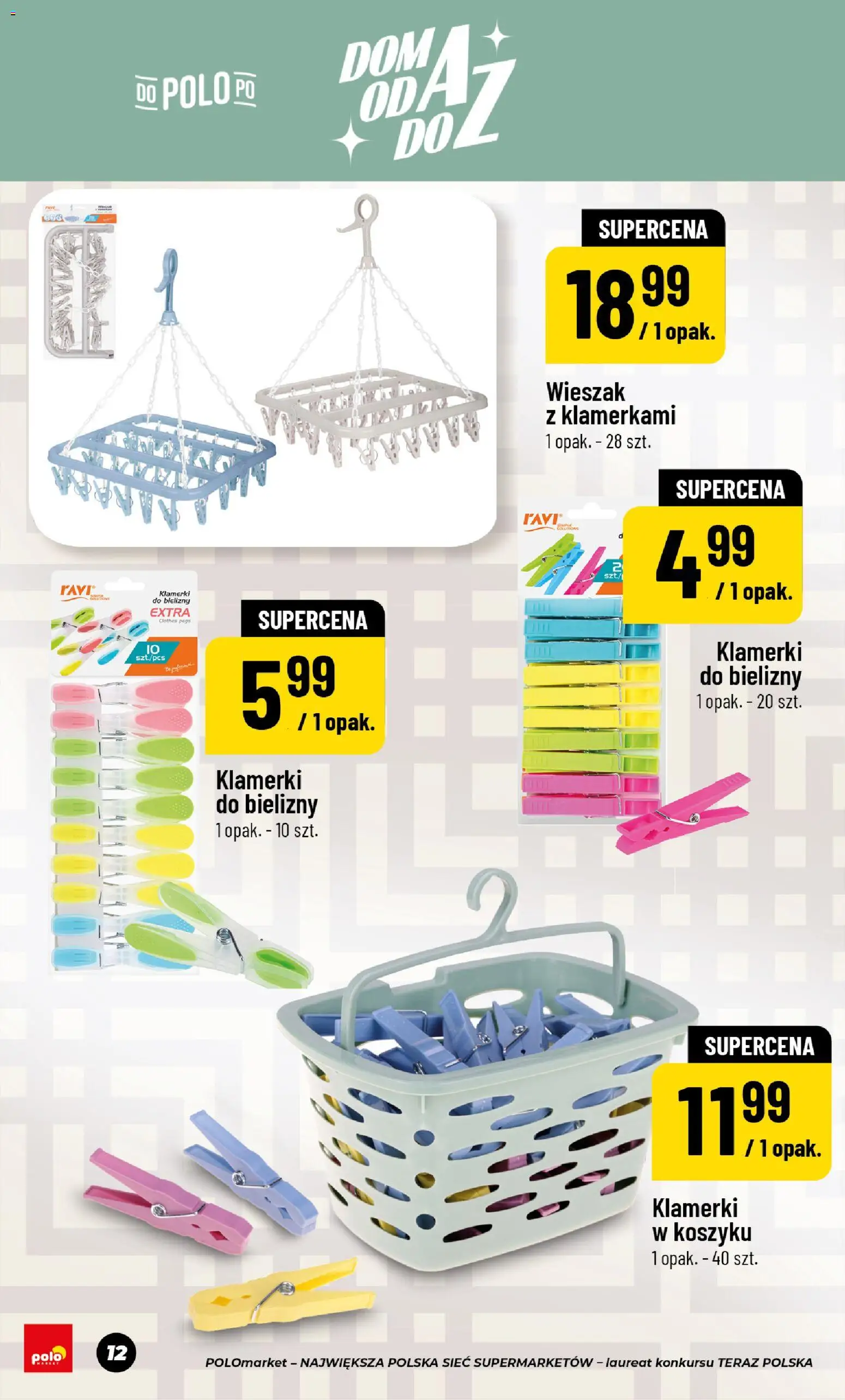 POLOmarket gazetka - Dom Przetwory od 22.05.2026 | Strona: 12 | Produkty: Wieszak