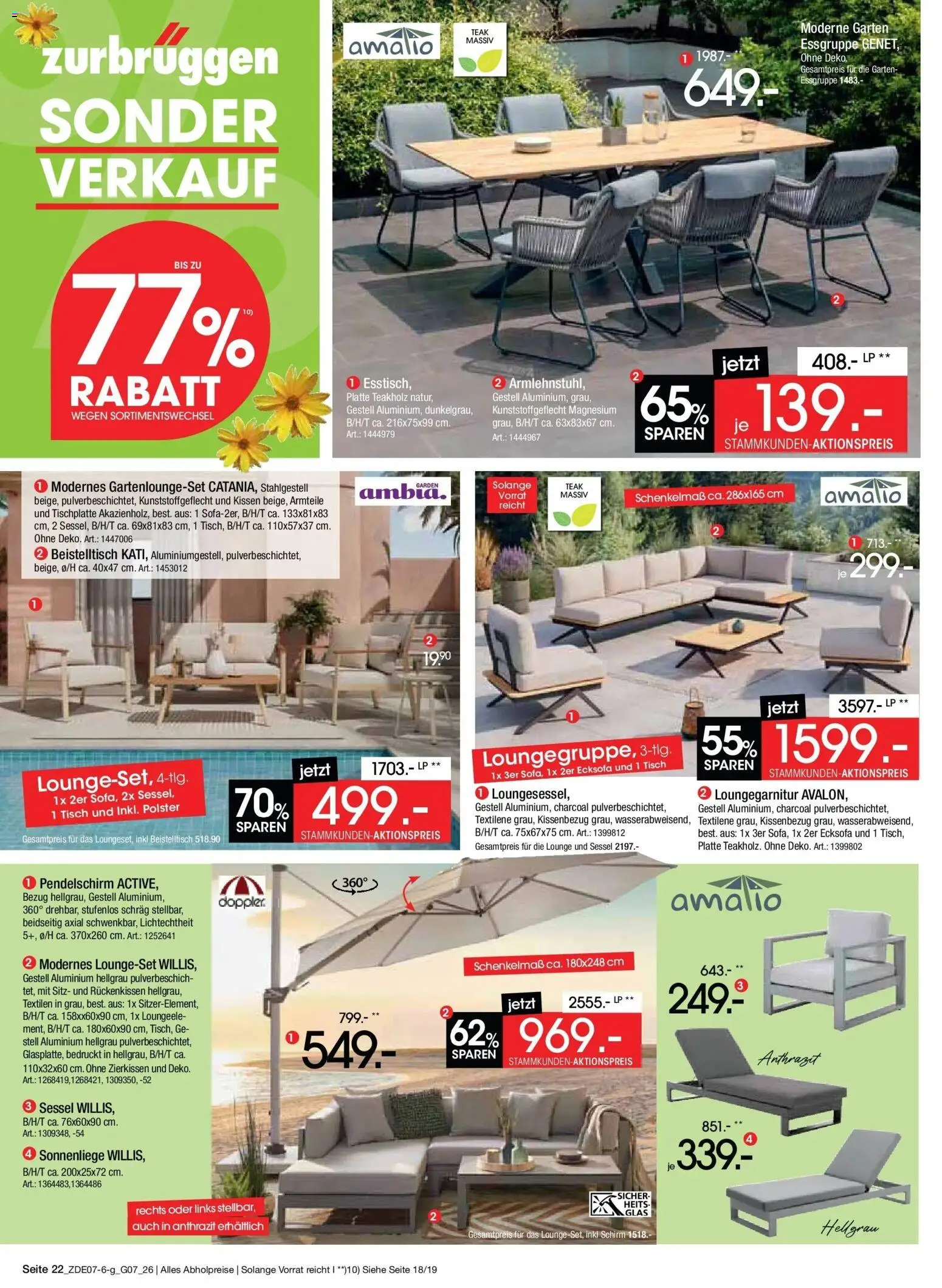 Zurbrüggen Sonderverkauf – gültig ab 09.07.2026 | Seite: 46 | Produkte: Ecksofa, Beistelltisch, Essgruppe, Tisch