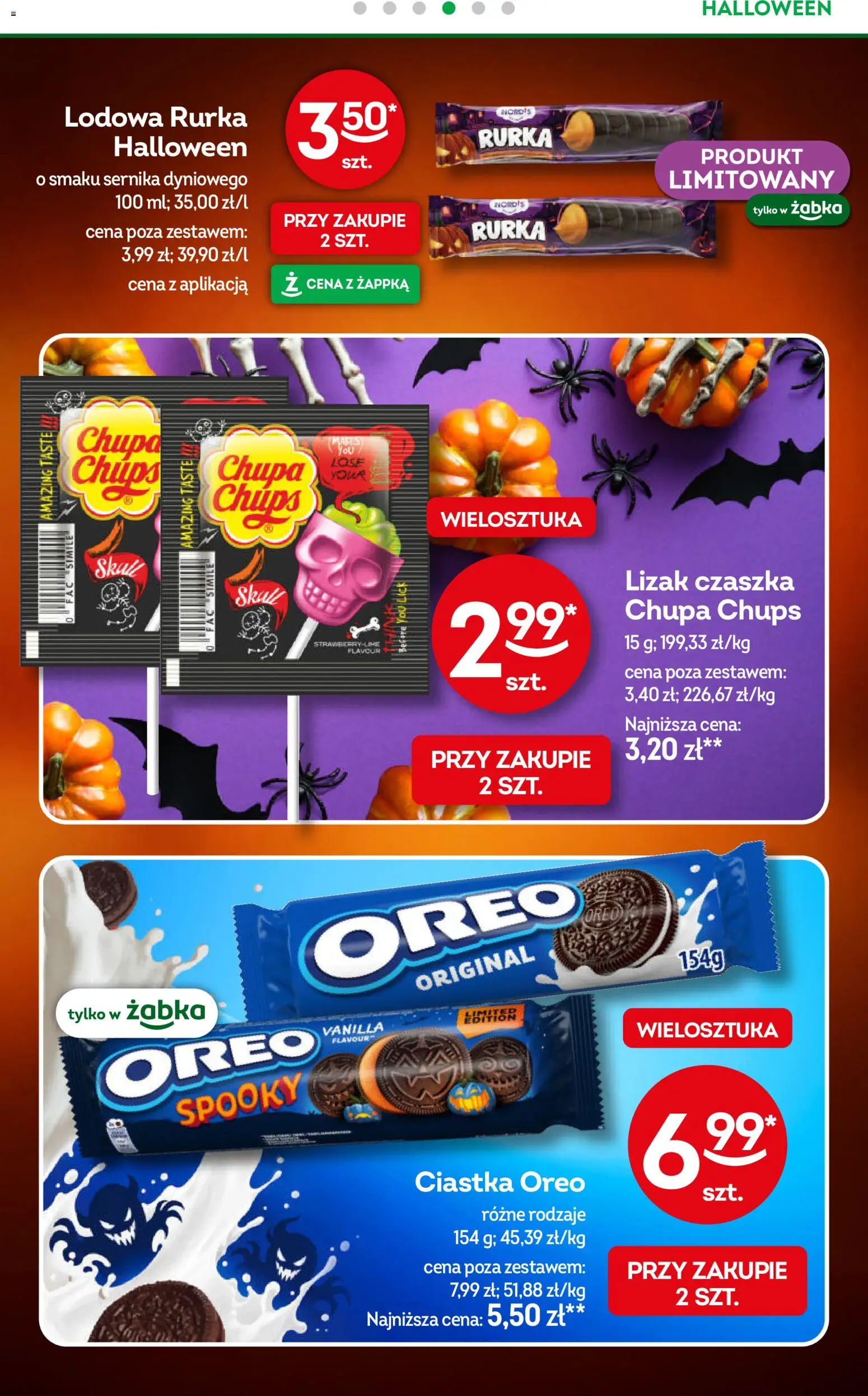 Żabka gazetka od 21.10.2026 | Strona: 7 | Produkty: Oreo, Ciastka Oreo, Ciastka