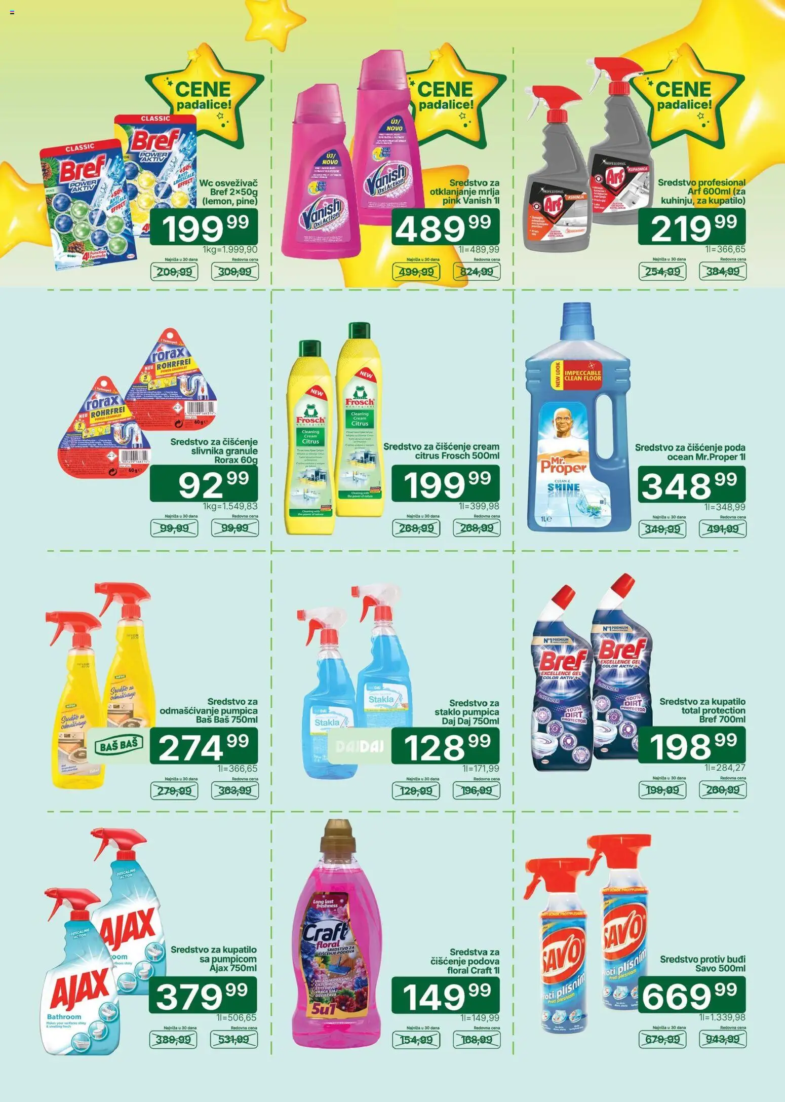 Univerexport katalog - važi od 08.06.2026 | Strana: 29 | Proizvode: Bref, Kuhinja, Kupatilo, Ajax