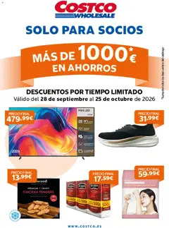 Vista previa Costco catálogo válido desde el 28/09/2026