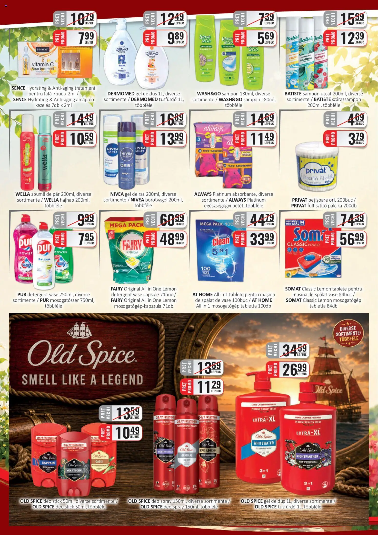 Noul catalog CBA – valabil de la 16.08.2026 | Pagină: 6 | Produse: Old Spice, Clean, Duș, Șampon uscat