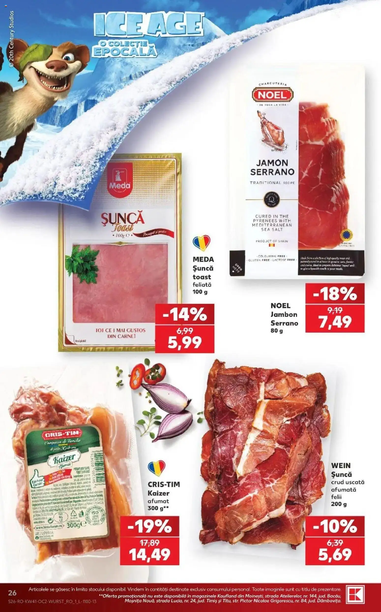 Kaufland Arad 07.10.2026 - Revista si Oferta | Pagină: 26 | Produse: Șuncă