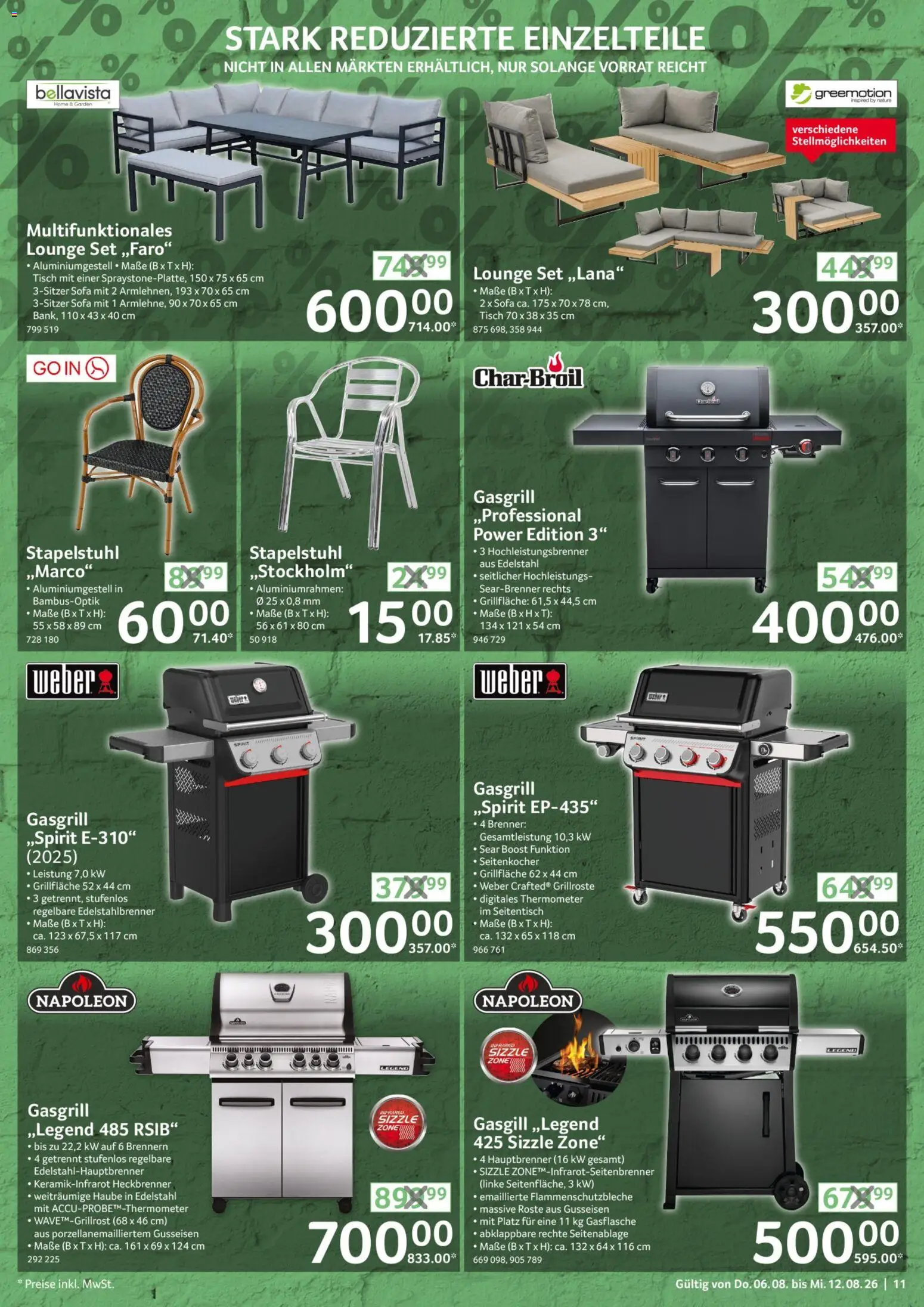 Selgros Non Food – gültig ab 06.08.2026 | Seite: 11 | Produkte: Thermometer, Sofa, Tisch