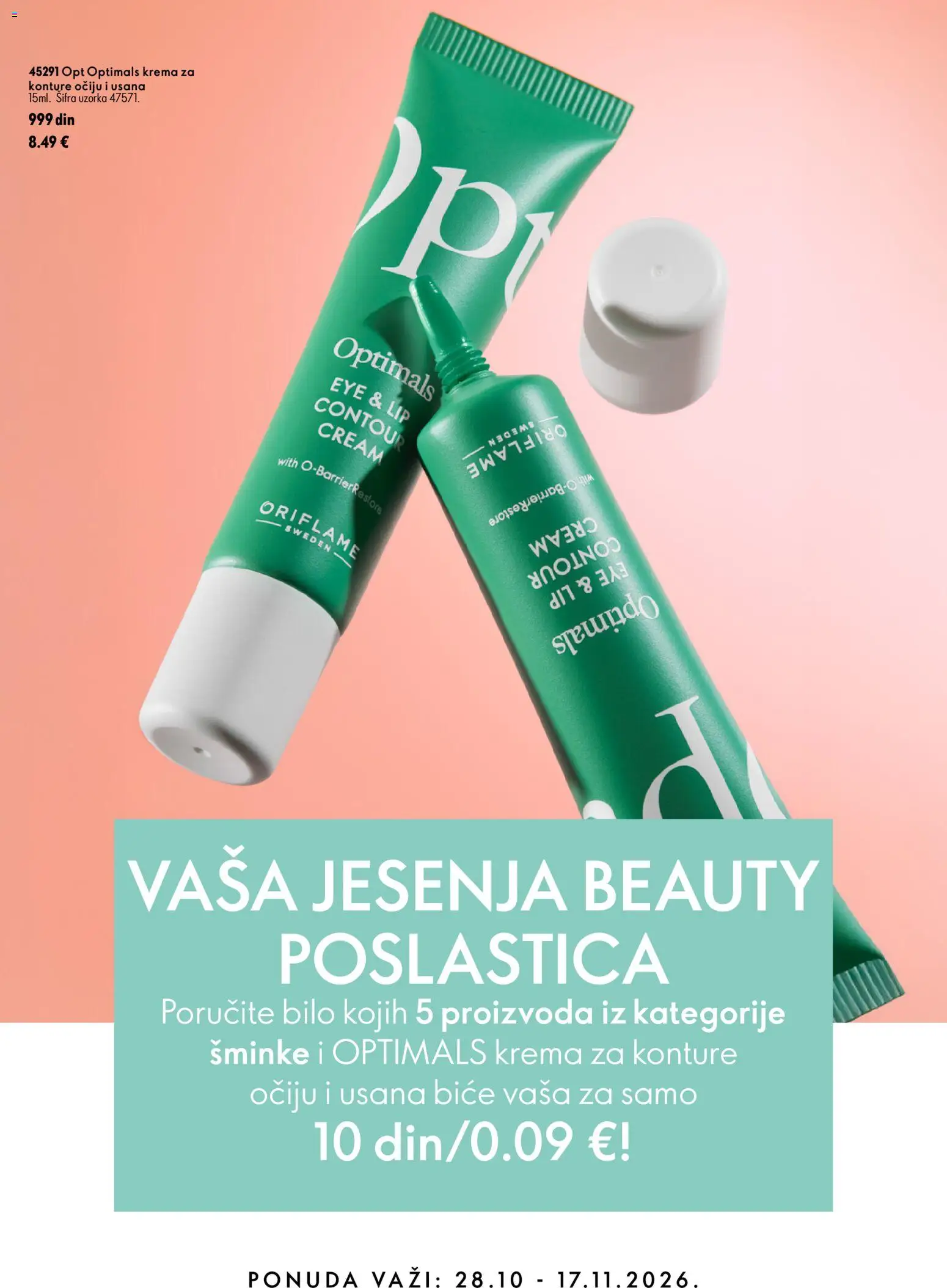 Oriflame katalog - važi od 28.10.2026 | Strana: 13 | Proizvode: Krema