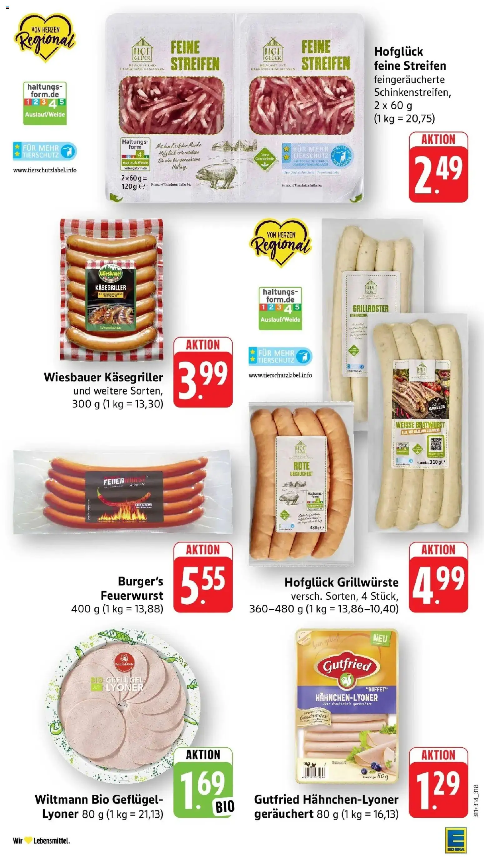Edeka Prospekt Konstanz-Petershausen – gültig ab 13.07.2026 | Seite: 15 | Produkte: Bratwurst, Griller