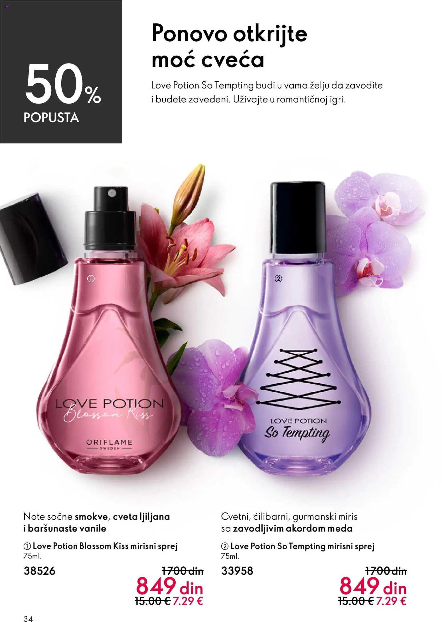Oriflame katalog - važi od 03.06.2026 | Strana: 34 | Proizvode: Miris, So