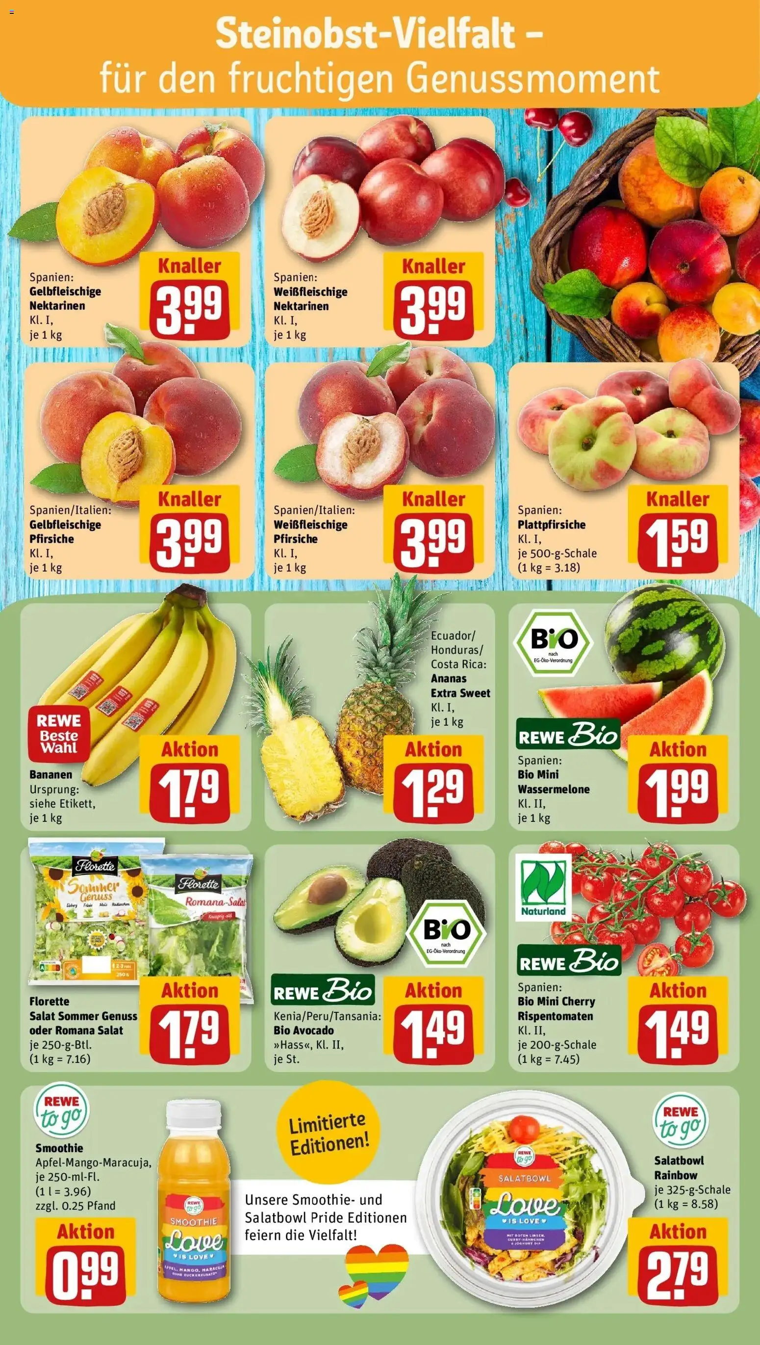 Rewe Prospekt Trier – gültig ab 08.06.2026 | Seite: 6 | Produkte: Nektarinen, Tomaten, Avocado, Wassermelone