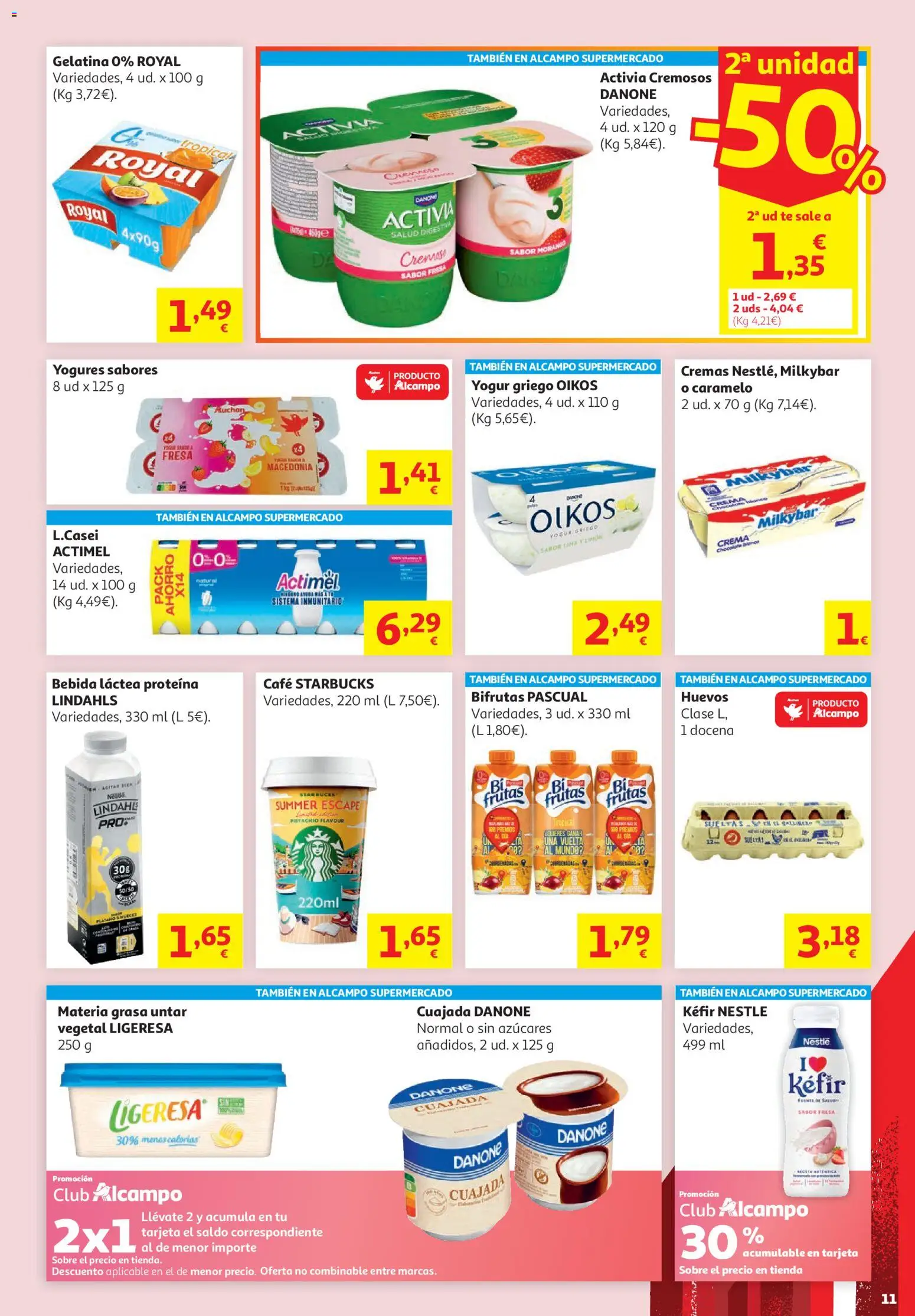 Alcampo -  HP Unico │ válido desde el 16.06.2026 | Página: 11 | Productos: Gelatina, Μαγειρική εστία, Crema, Té