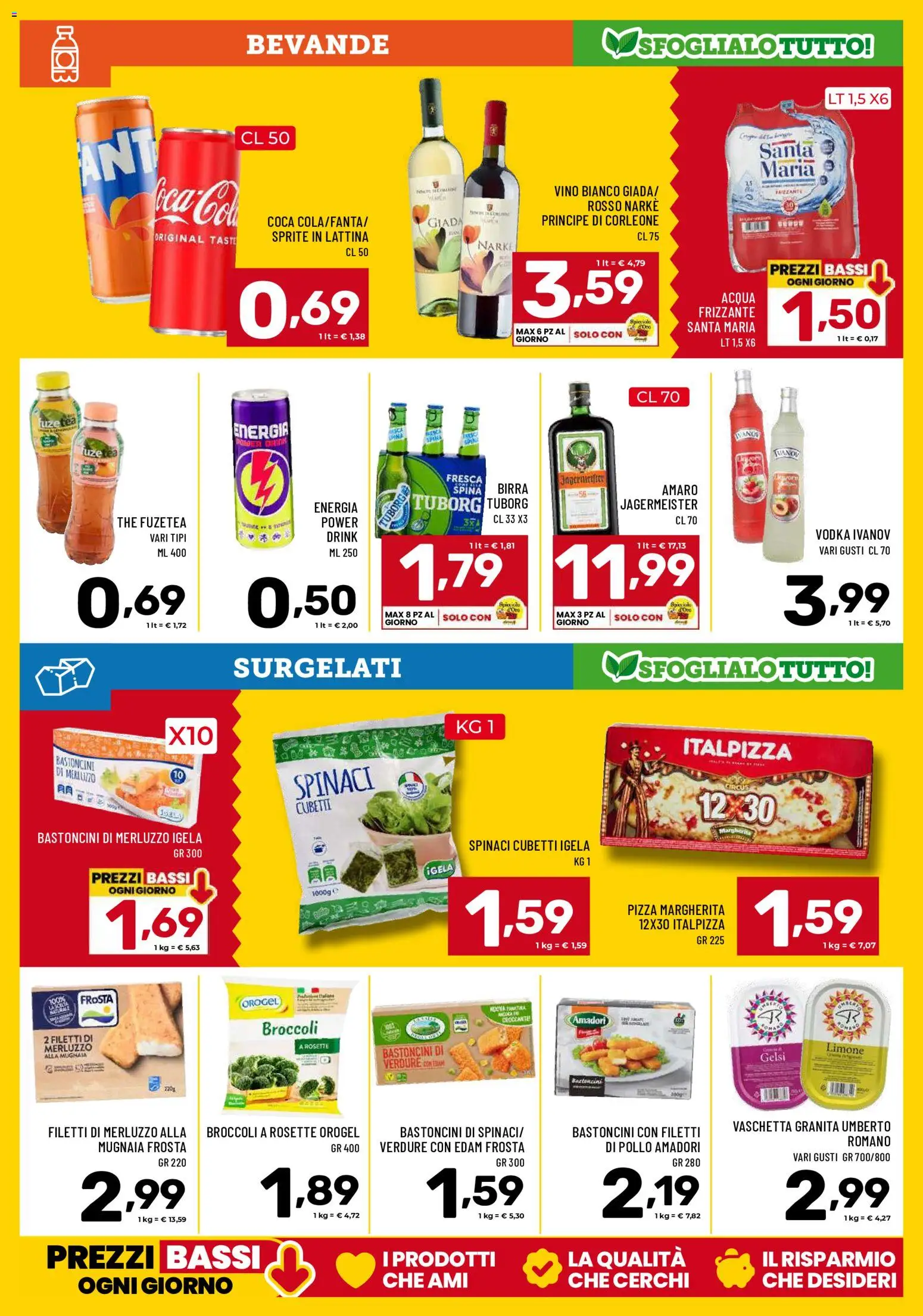 Volantino Il Centesimo del 21/08/2026 | Pagina: 11 | Prodotti: Birra, Edam, Vino bianco, Sprite
