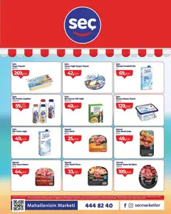 10 Eylül 2026 tarihinden itibaren geçerli olan Seç Market kataloğu önizlemesi | Sayfa: 2 | Ürünler: Salam, Sosis, Hindi füme, Sucuk