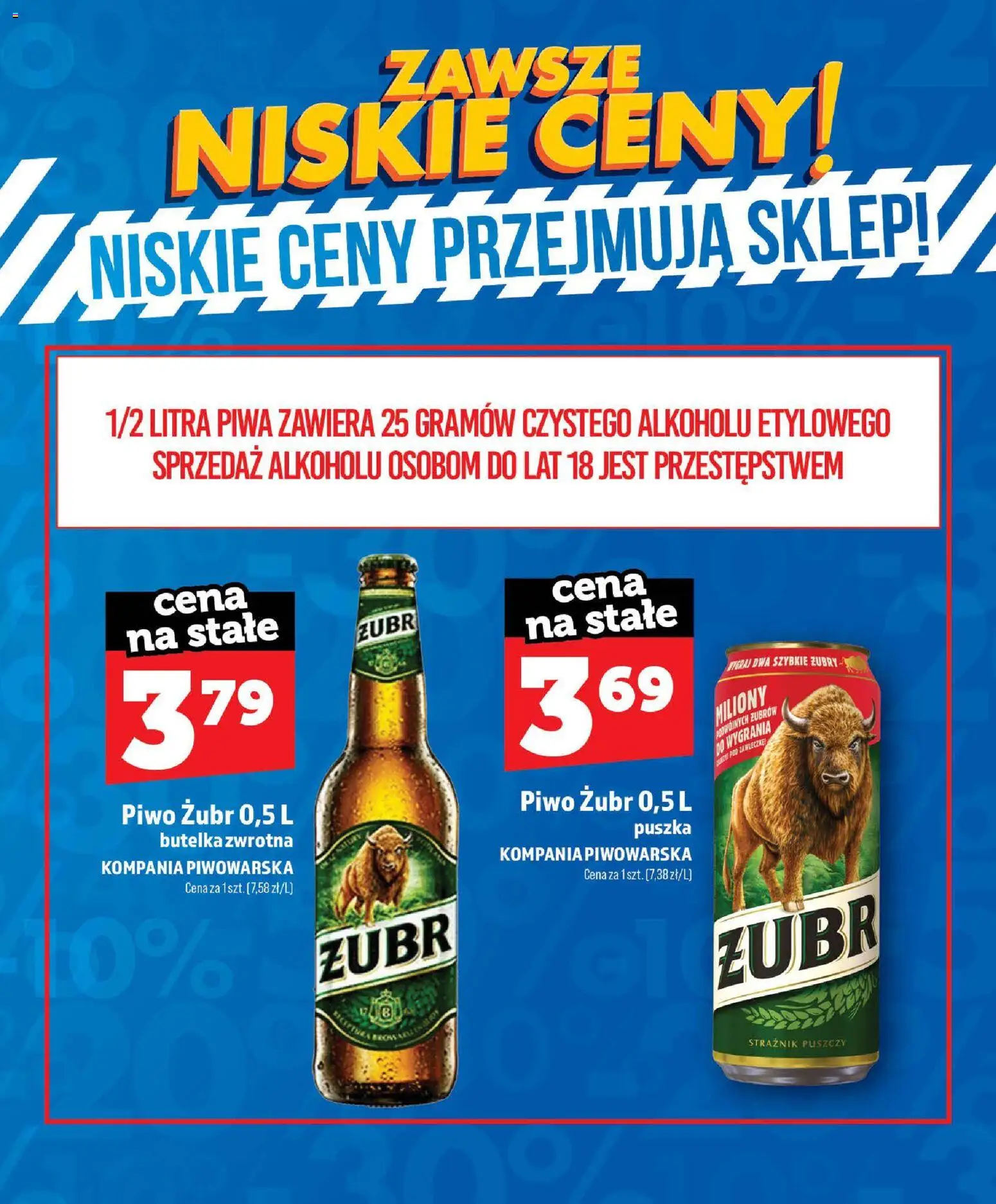Topaz gazetka - Zawsze Niskie Ceny od 01.07.2026 | Strona: 60 | Produkty: Piwo żubr, Piwo